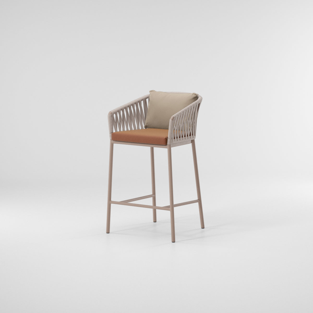 Bitta Bela Rope Bar Stool | 07C Legs | Z06 Rope