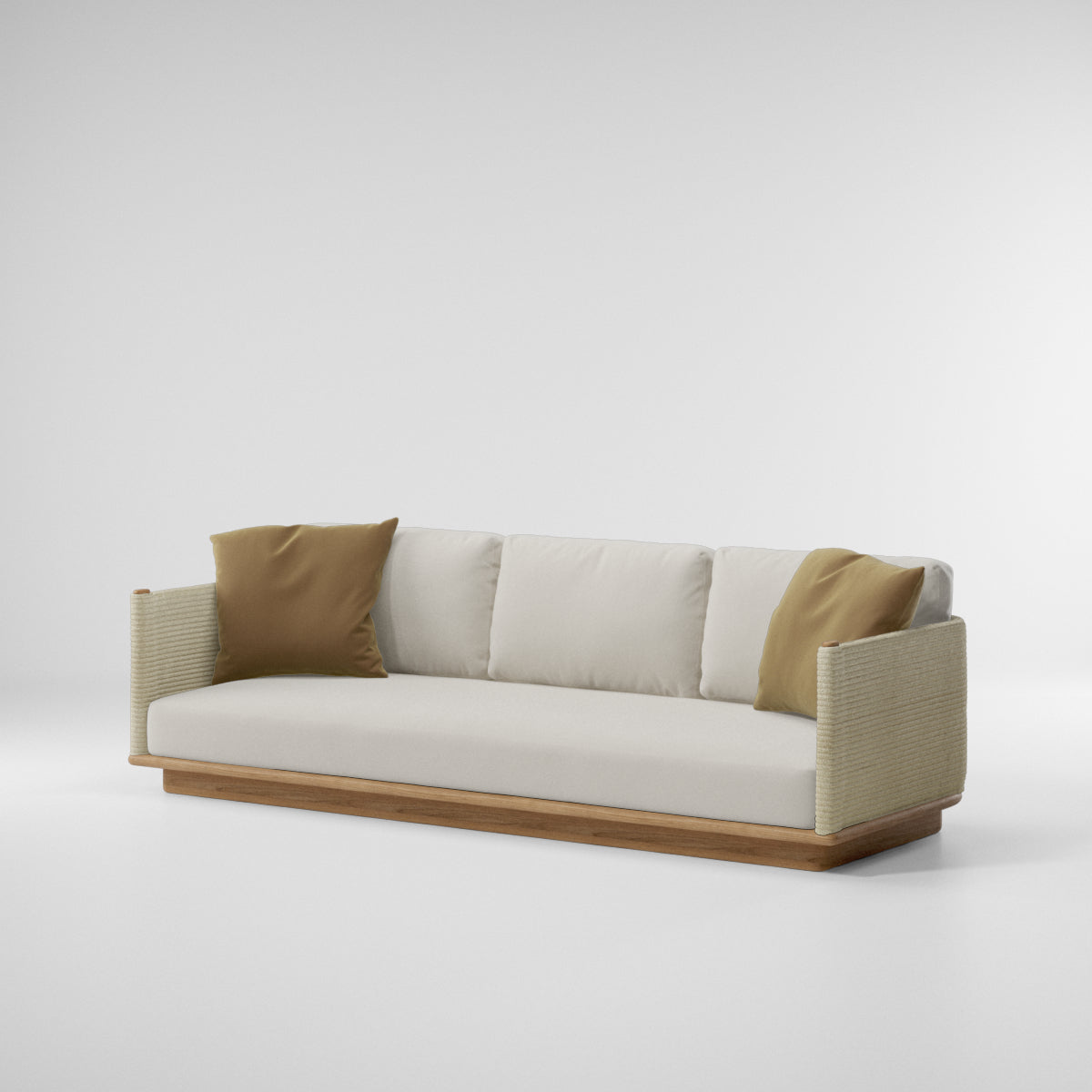 Giro 3-seater sofa | Teak base N00 | Soga 455