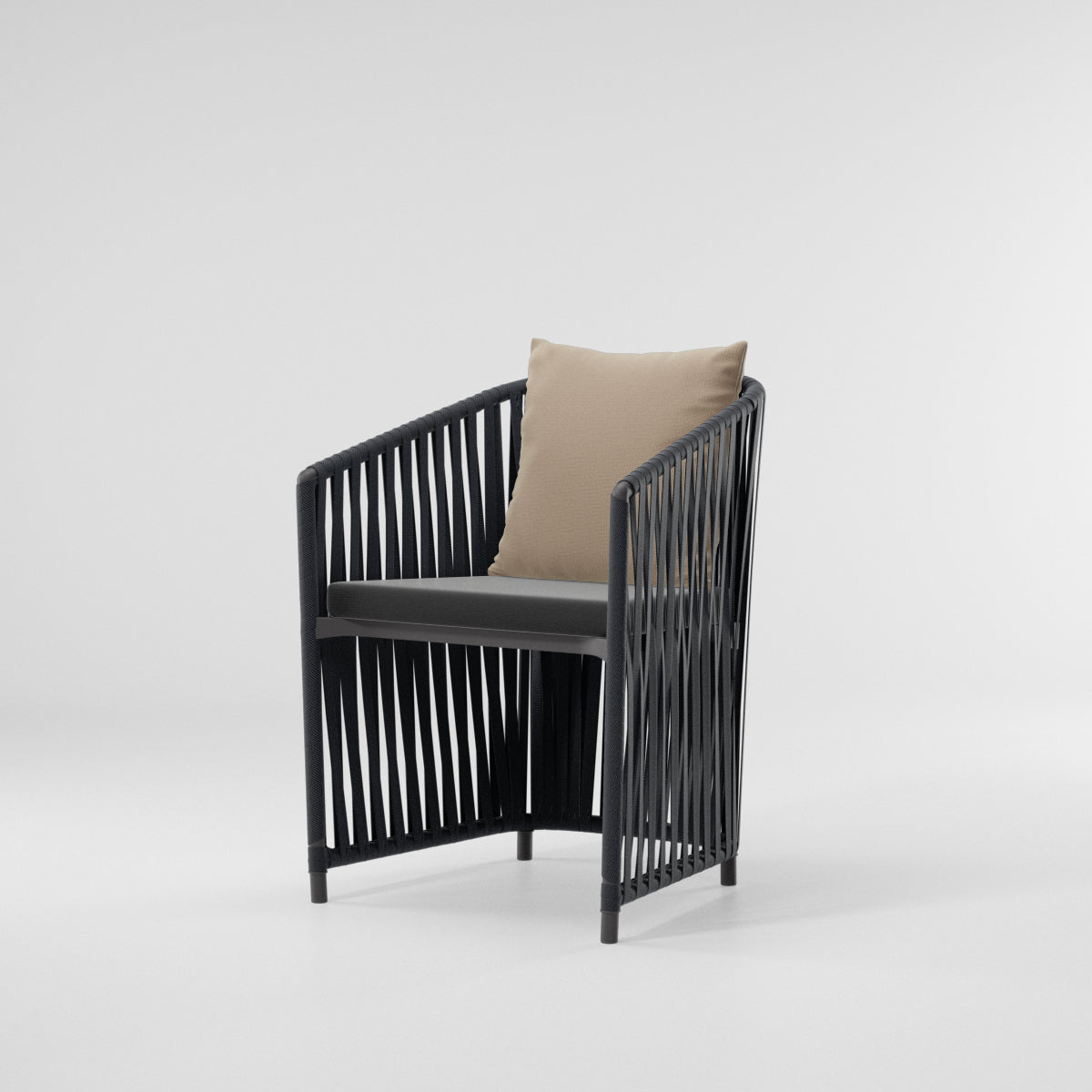 Sillón comedor Bitta Lounge | Cuerda Z01 | Asiento 01L