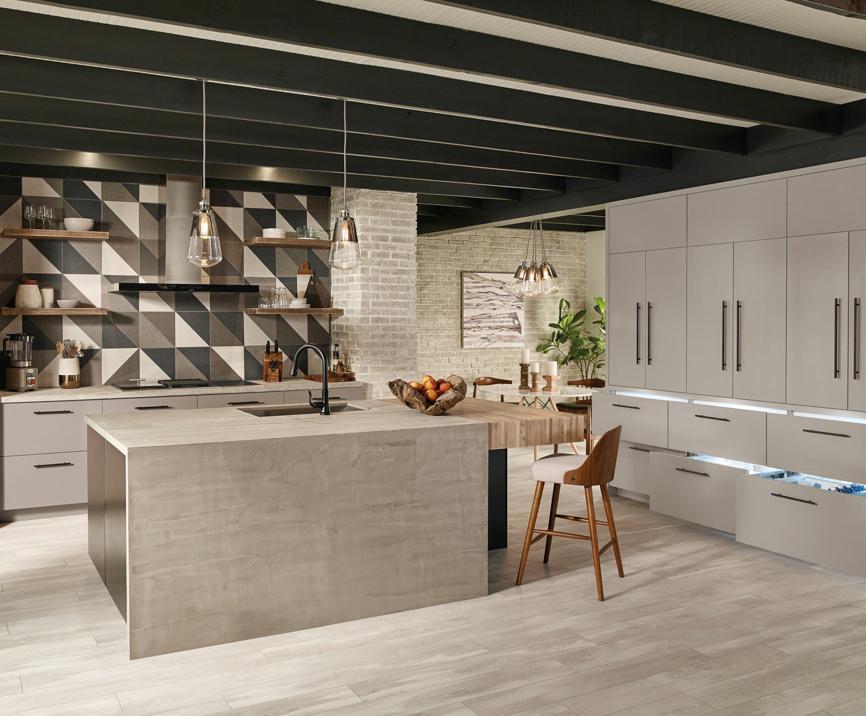 Built-in microwave, Series 200, with left-hand door, Anthracite Grey
