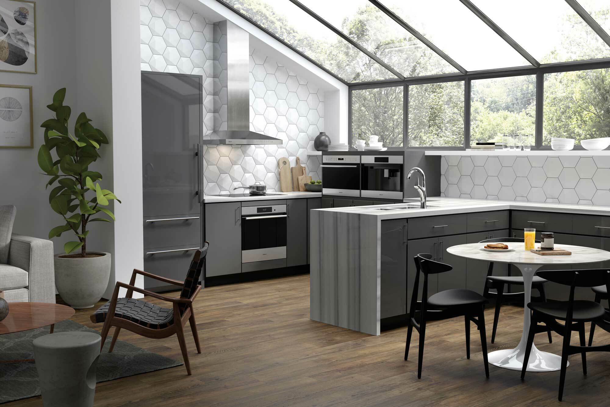 76cm Tall Fridge Freezer with Internal Dispenser and Pro Handle