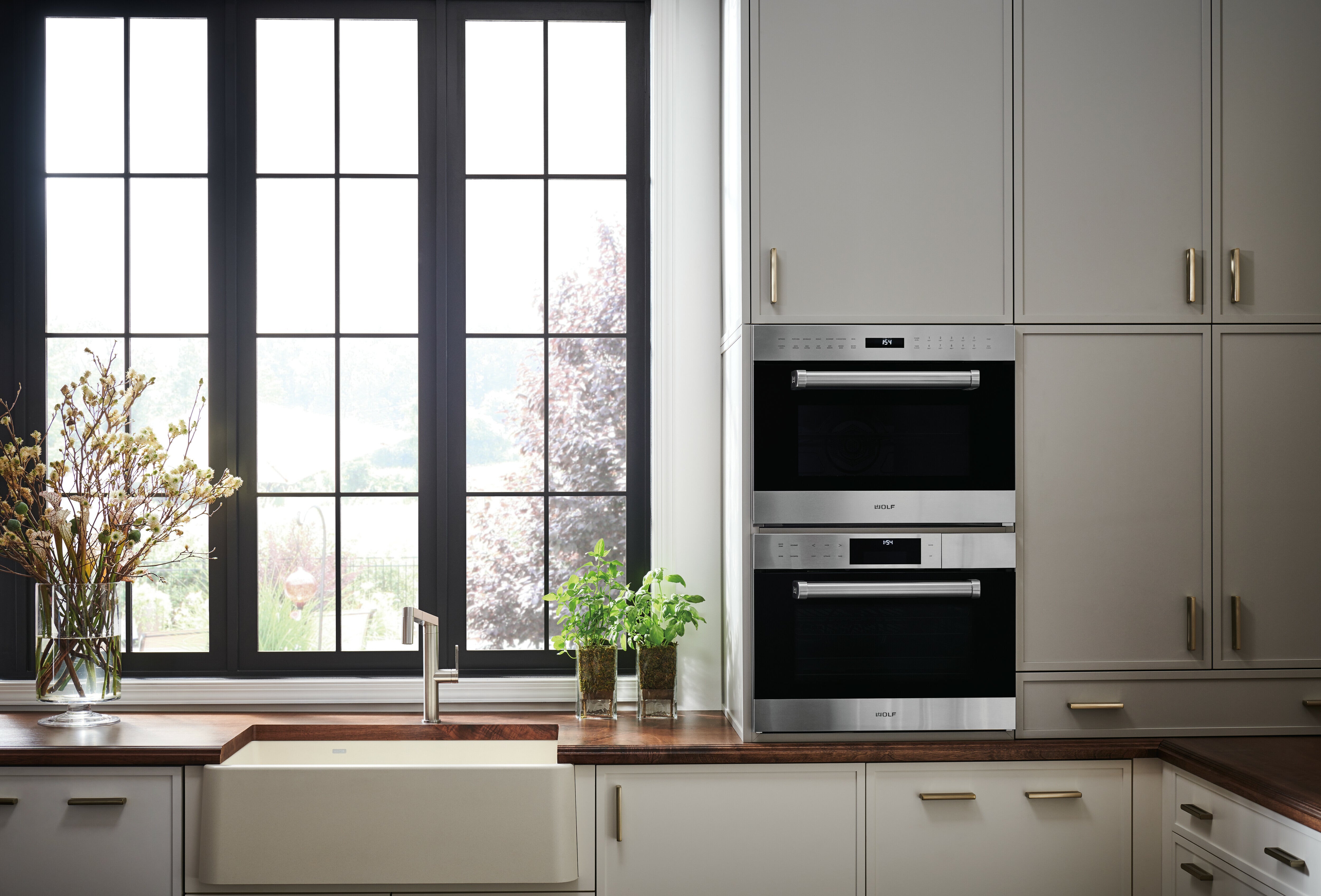 Built-in microwave, Series 200, with left-hand door, Anthracite Grey