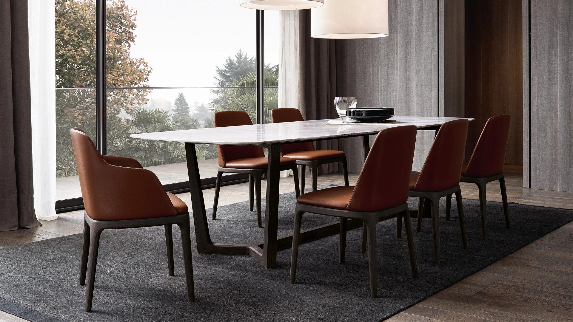 Mesa de comedor rectangular Concorde