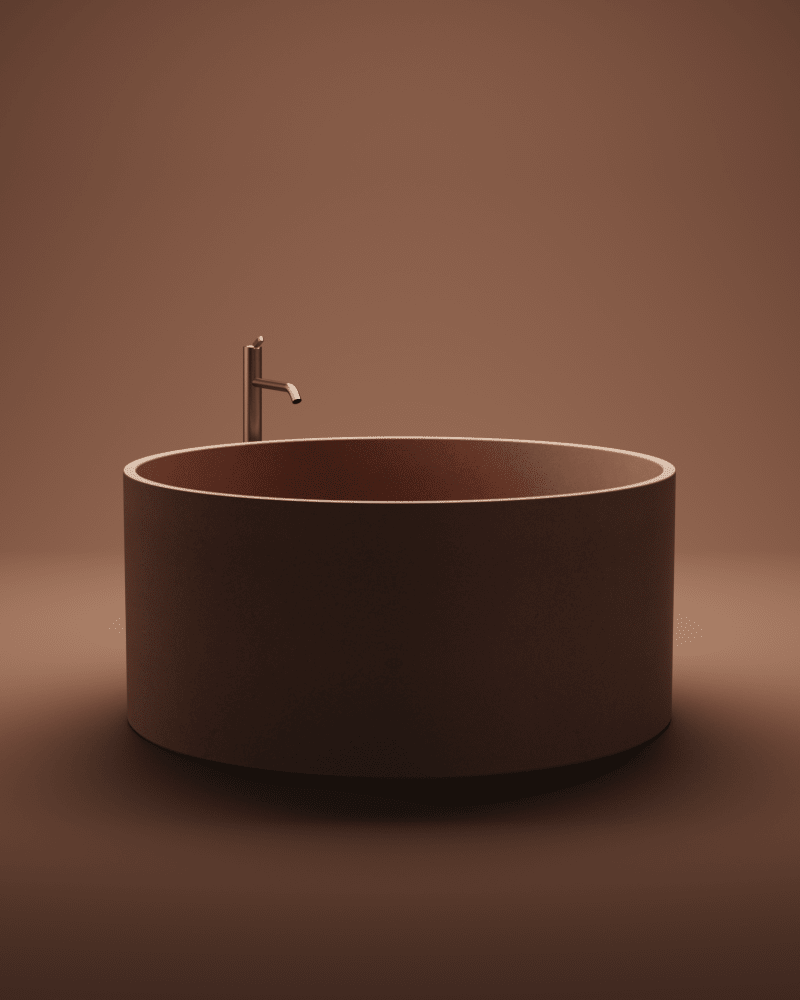 Bañera independiente In-Out cemento para exterior