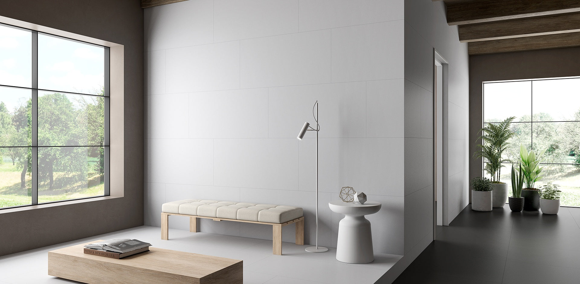 Carpenter White Body Tile Cladding