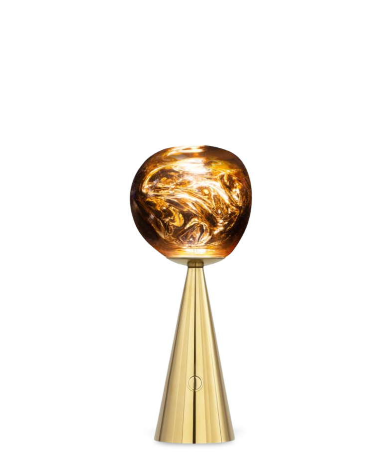 Melt LED Gold Table Lamp