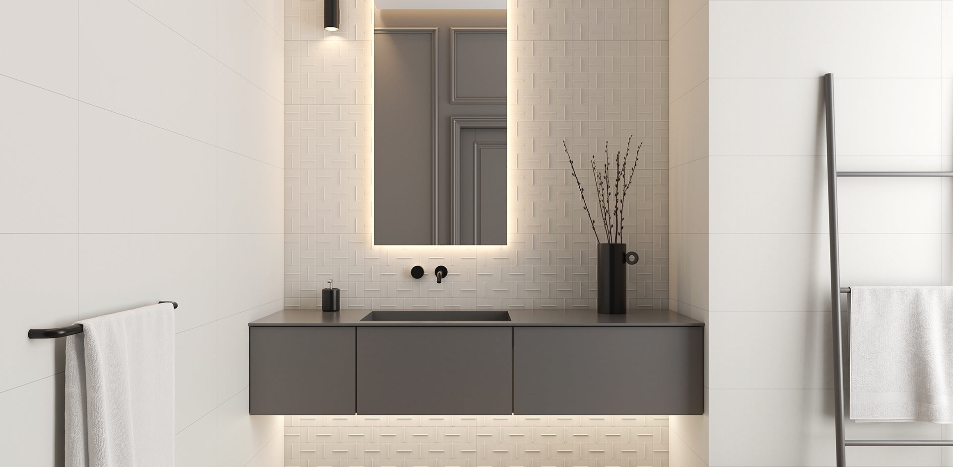 Carpenter White Body Tile Cladding
