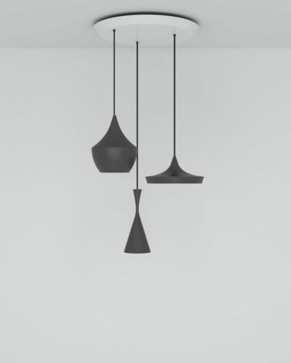 Lámpara de techo colgantes Beat Trio Round Led