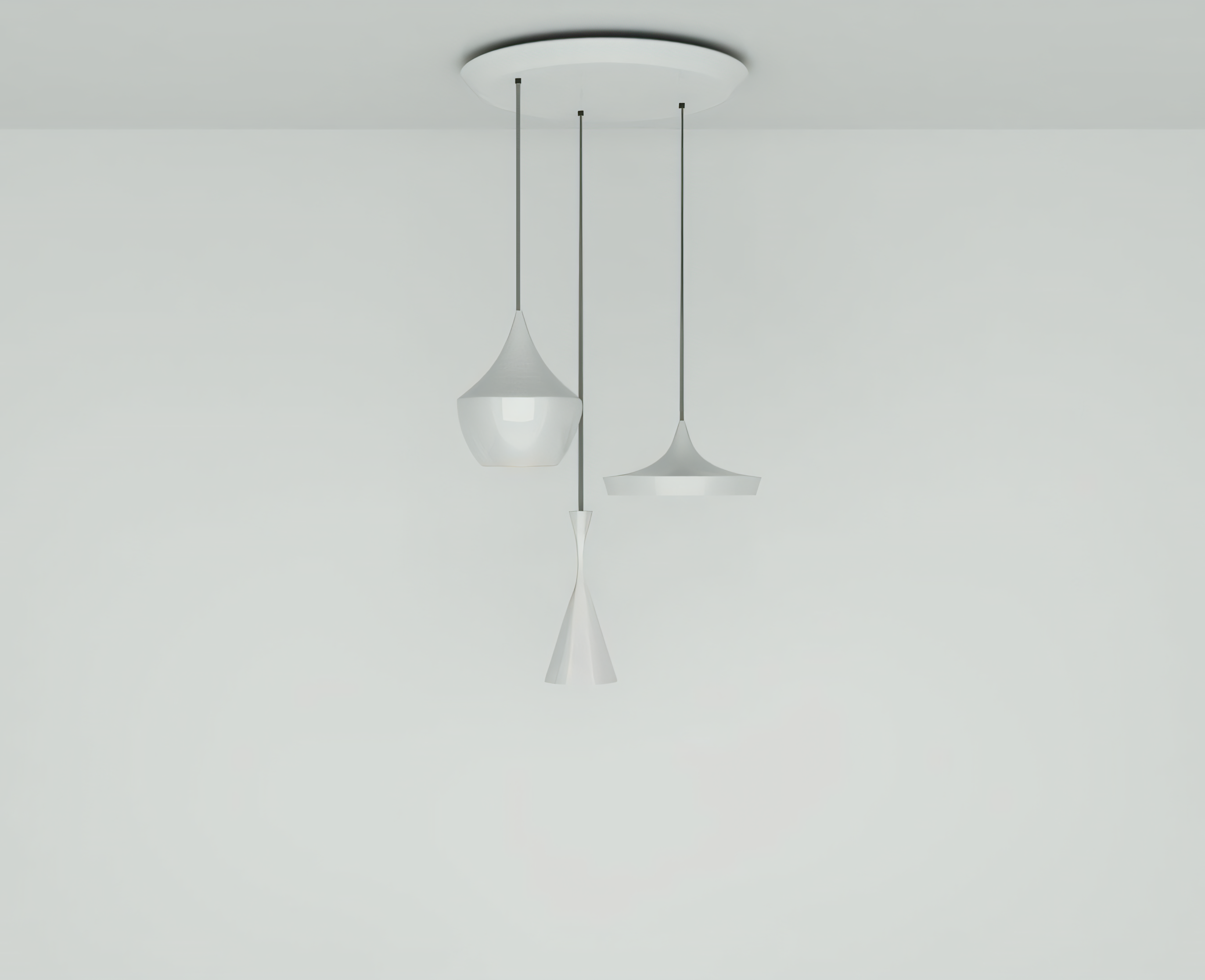 Lámpara de techo colgantes Beat Trio Round Led