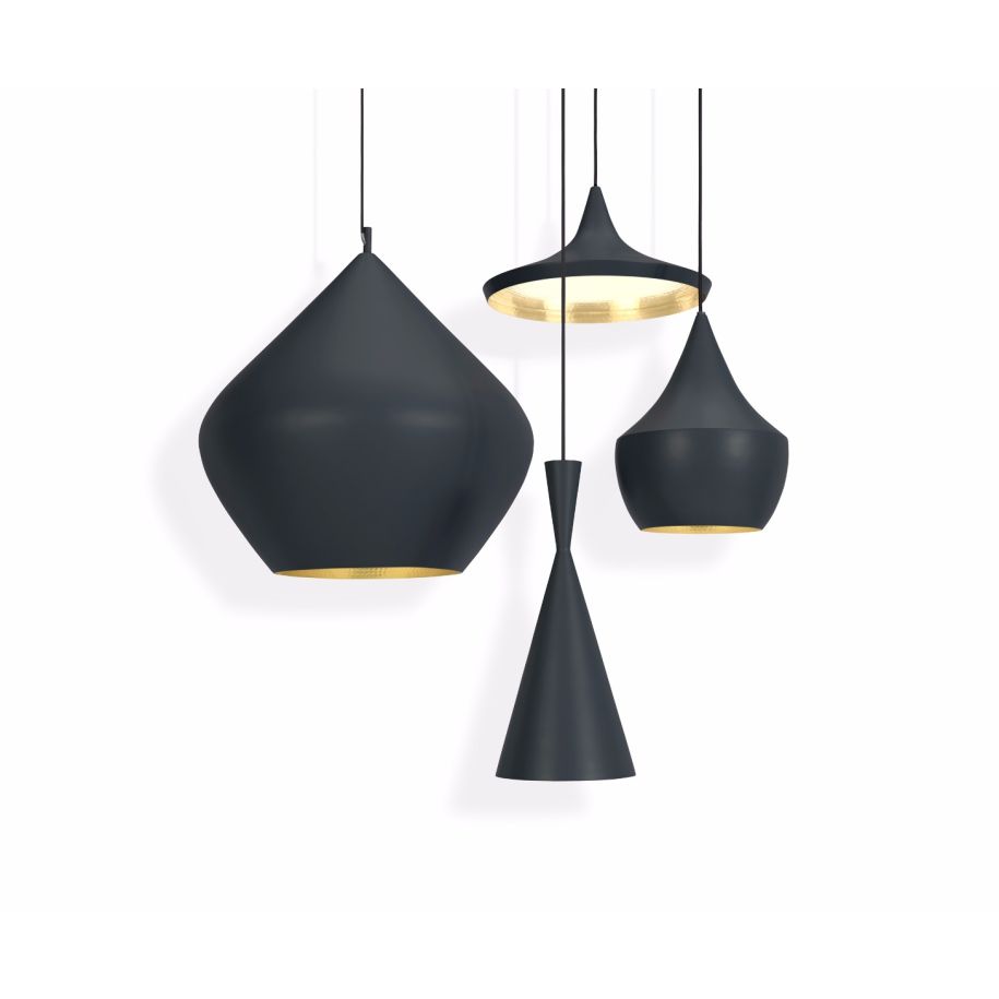 Lámpara de techo Beat LED Fat Pendant Black
