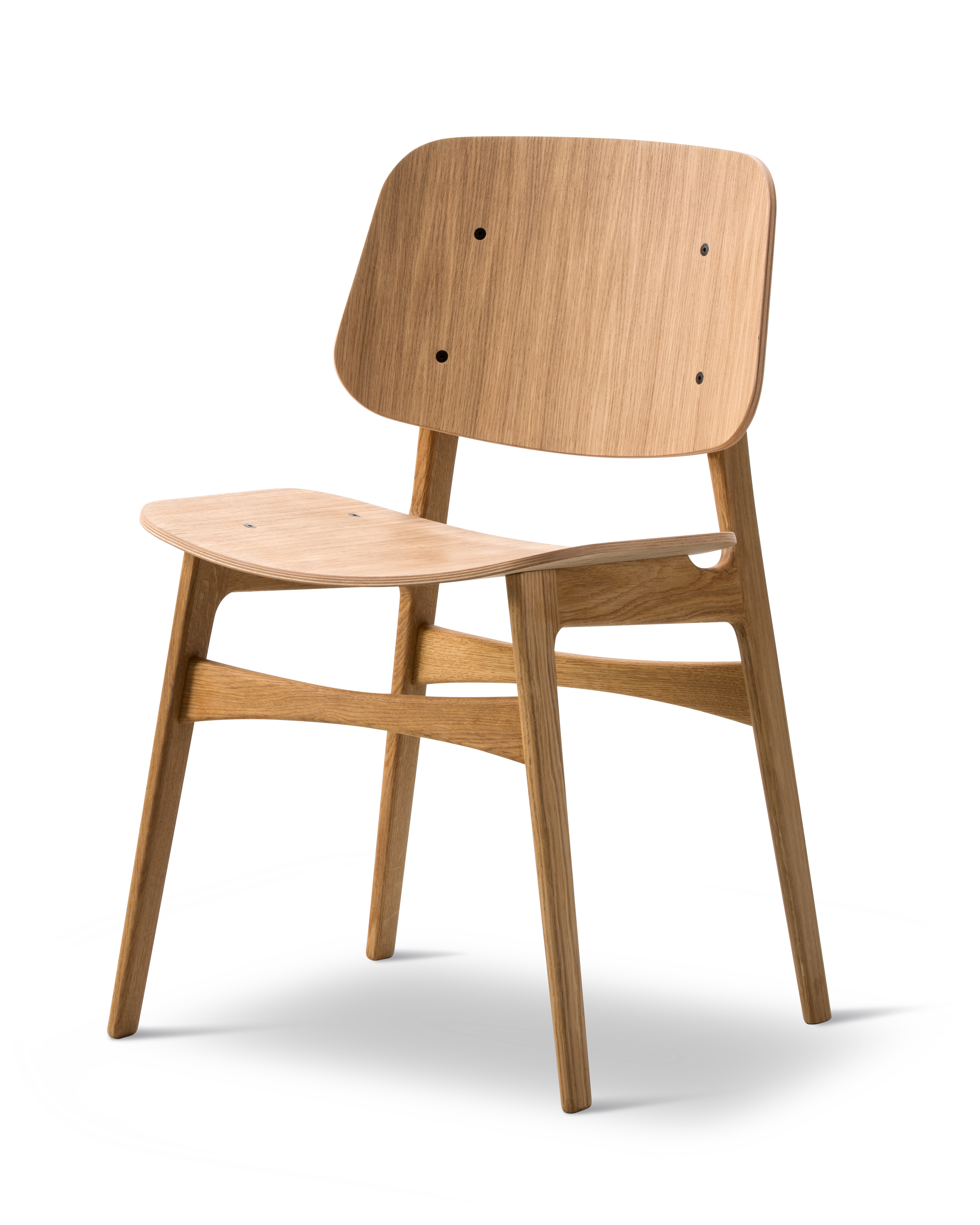 Søborg dining chair with wooden base