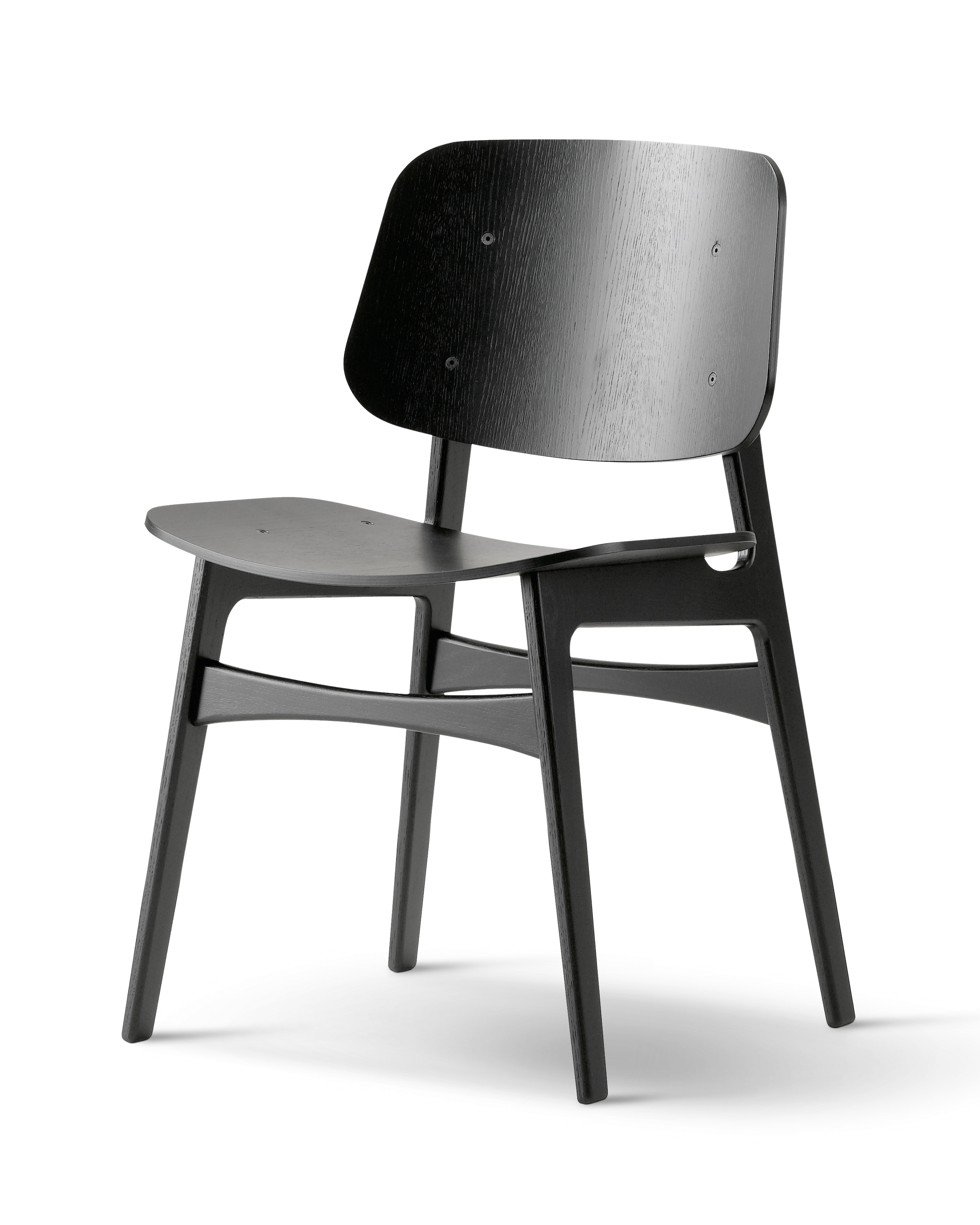 Søborg dining chair with wooden base