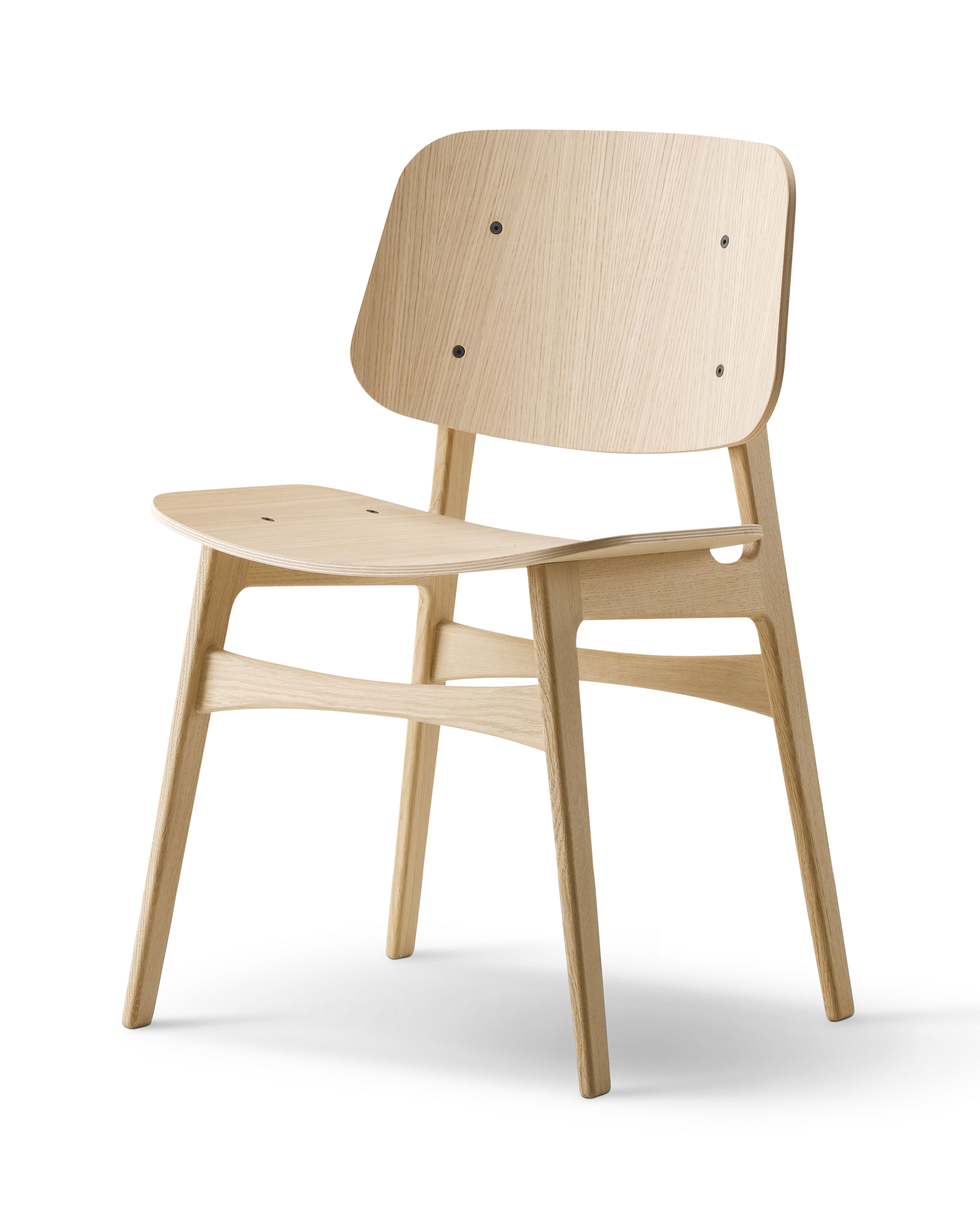 Søborg dining chair with wooden base