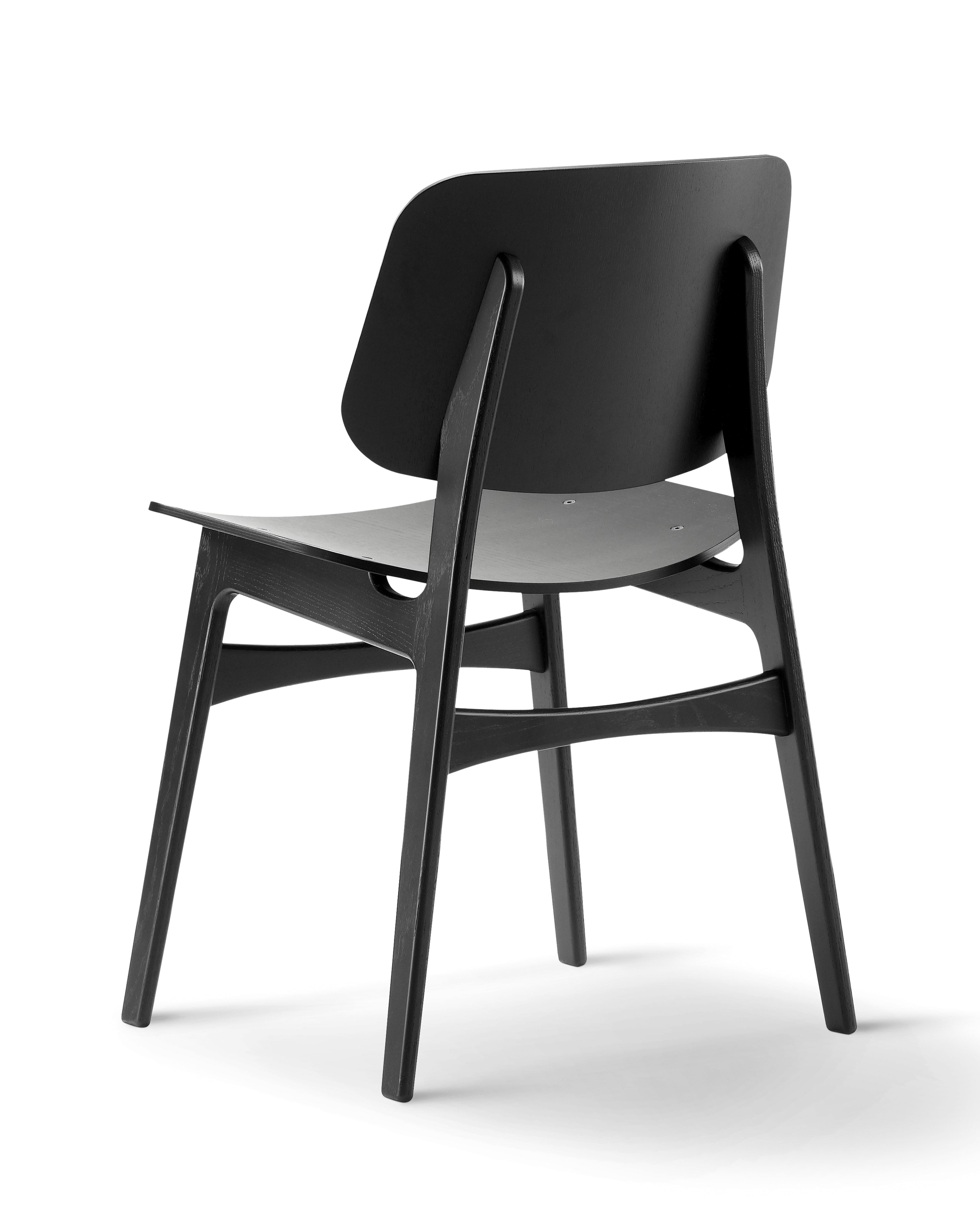 Søborg dining chair with wooden base