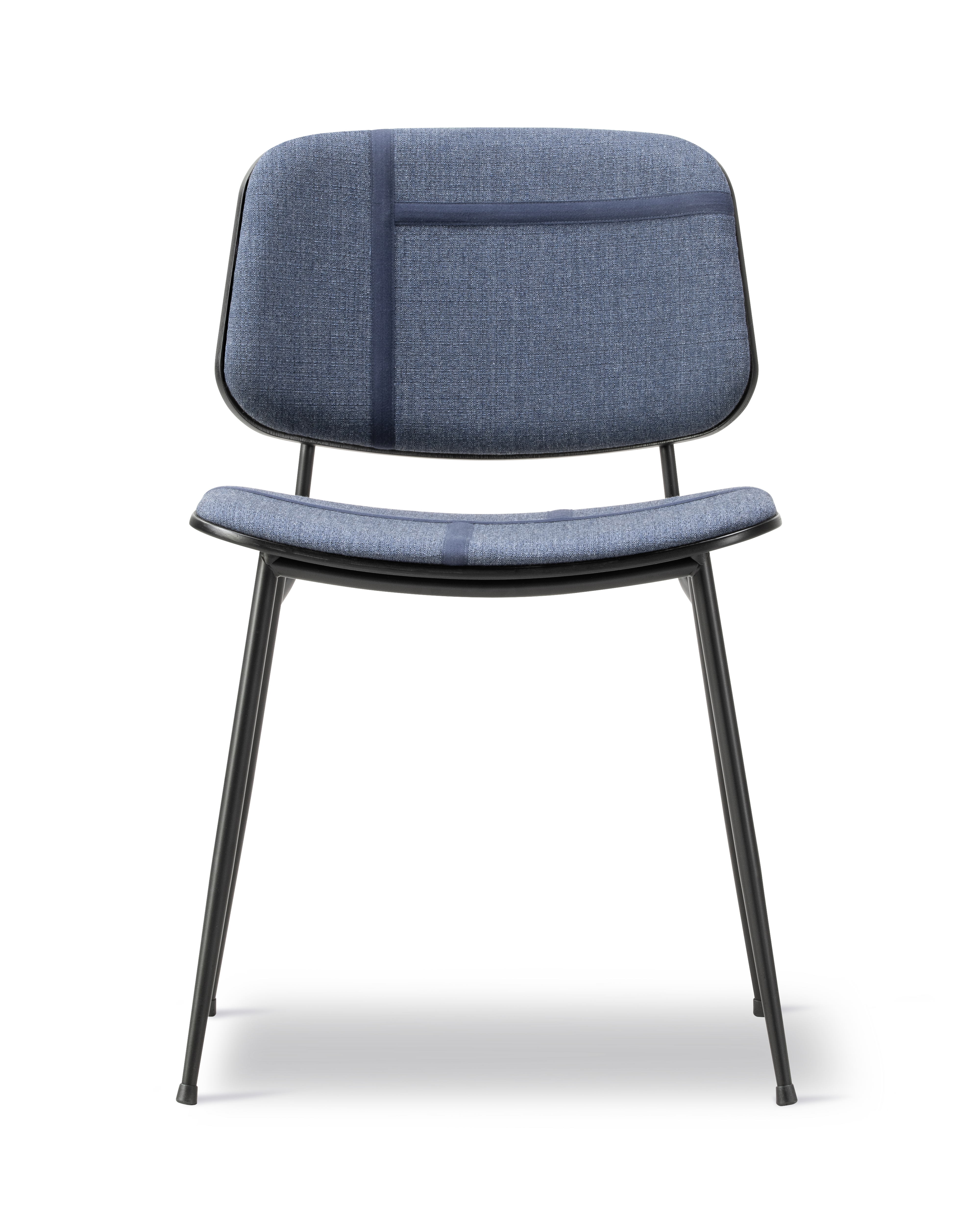 Søborg Base Metal Chair with upholstered front