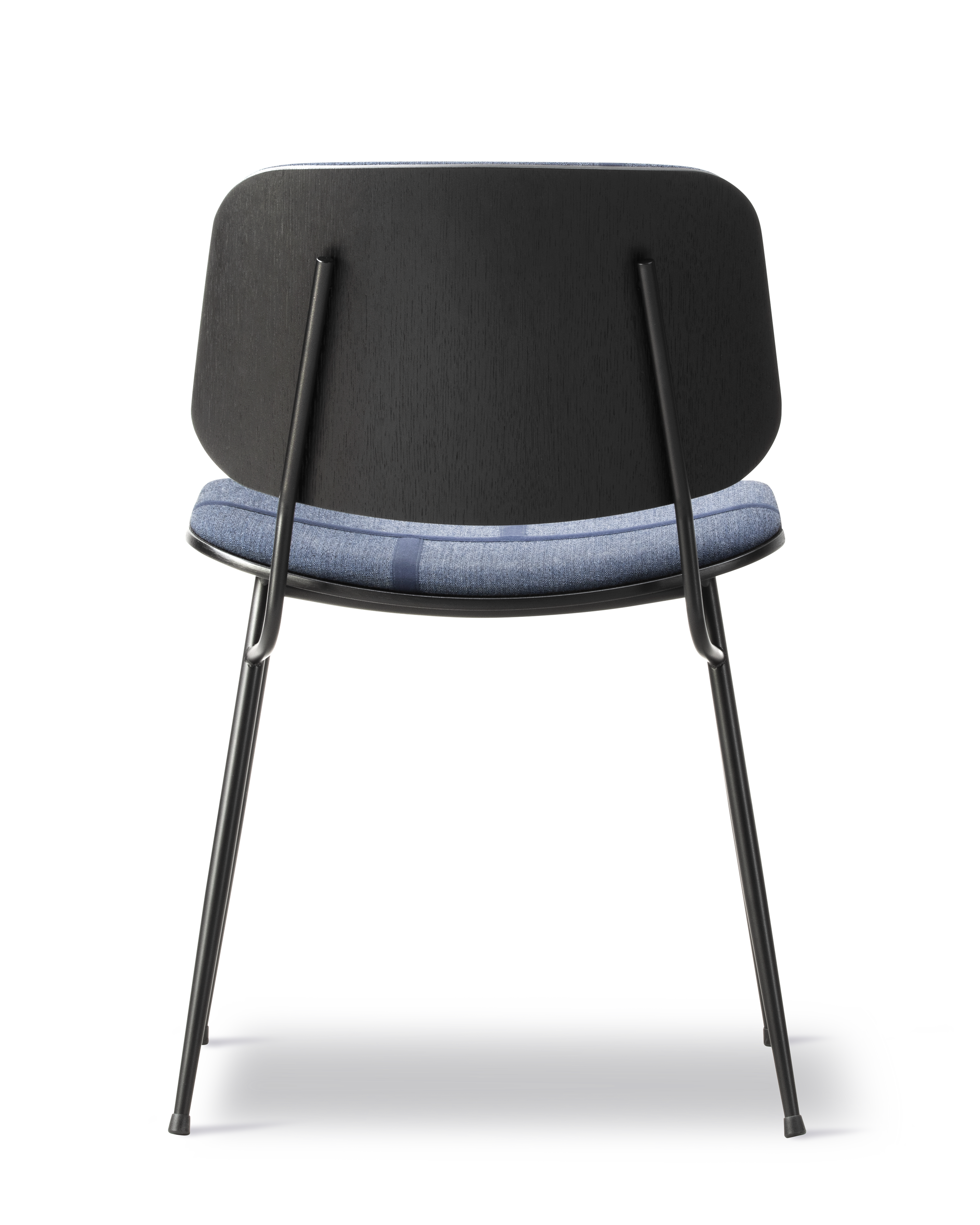 Søborg Base Metal Chair with upholstered front