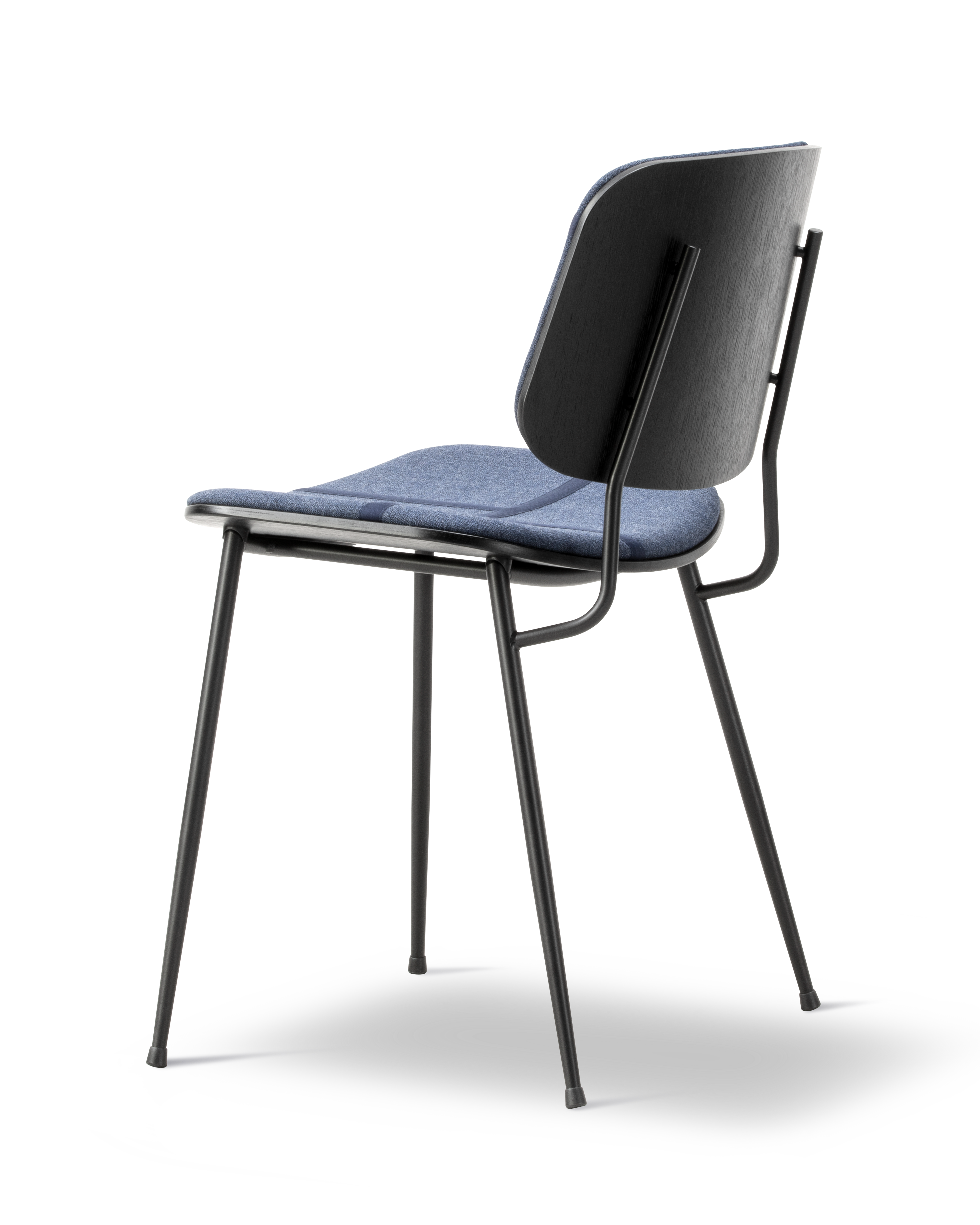 Søborg Base Metal Chair with upholstered front