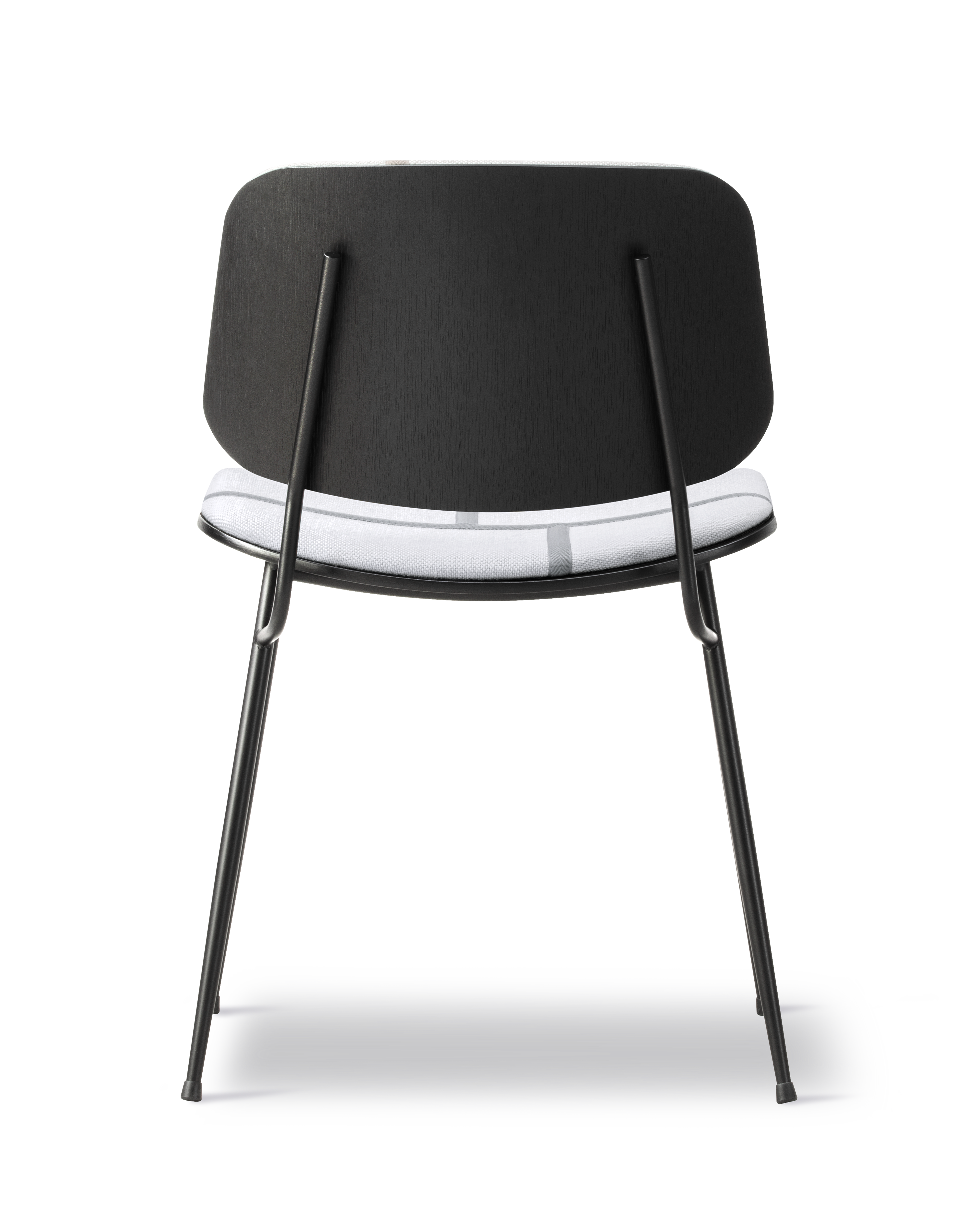 Søborg Base Metal Chair with upholstered front