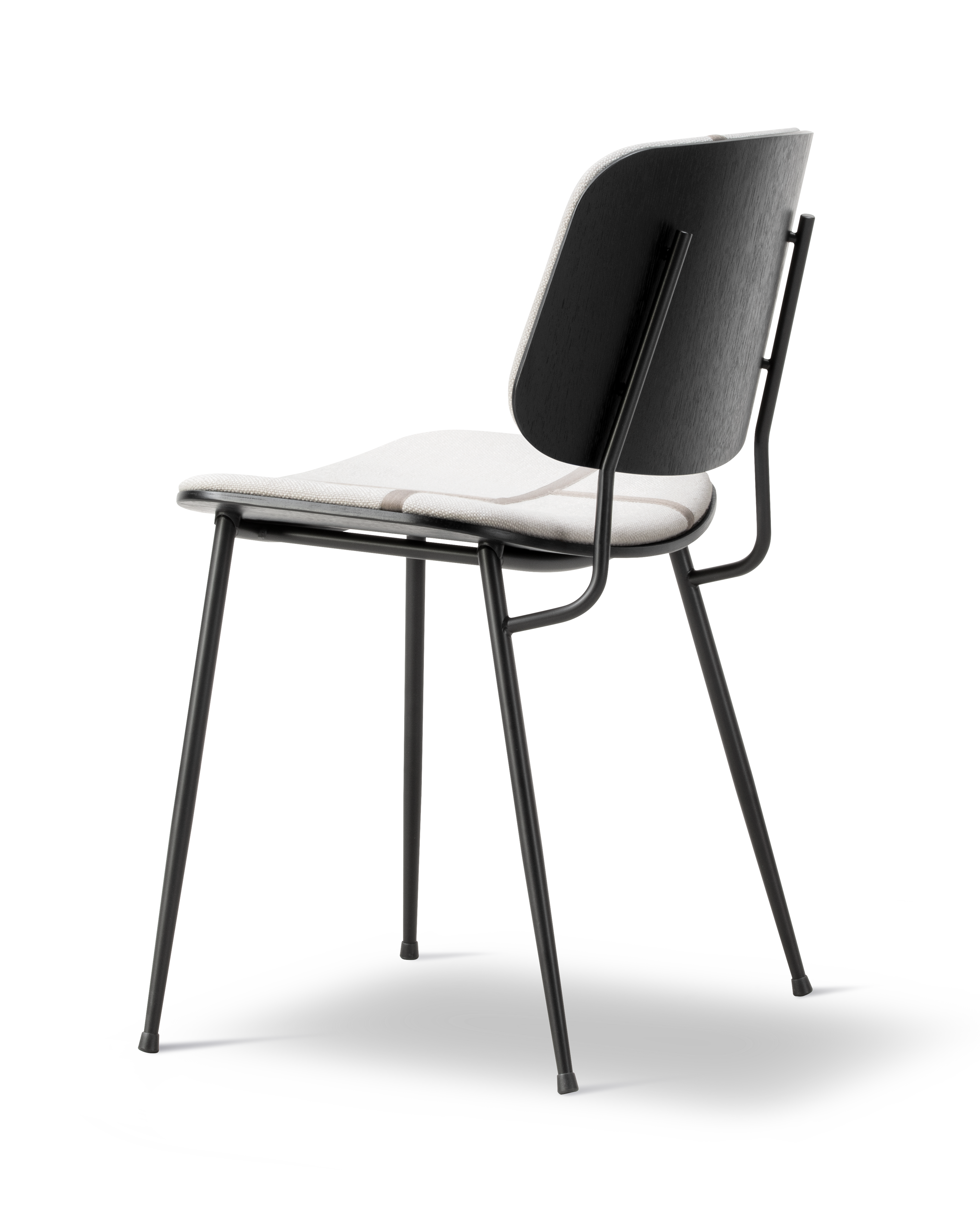 Søborg Base Metal Chair with upholstered front