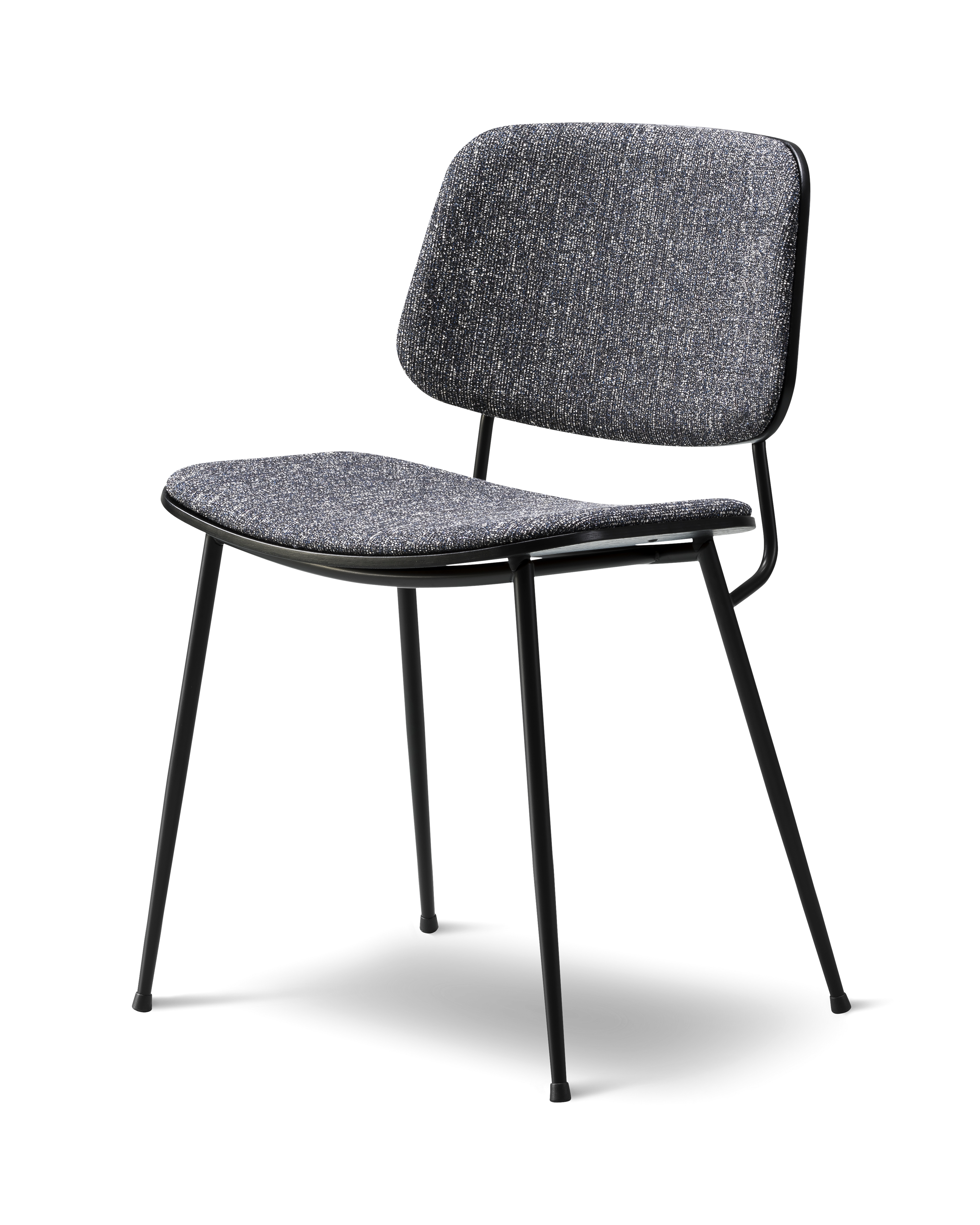 Søborg Base Metal Chair with upholstered front