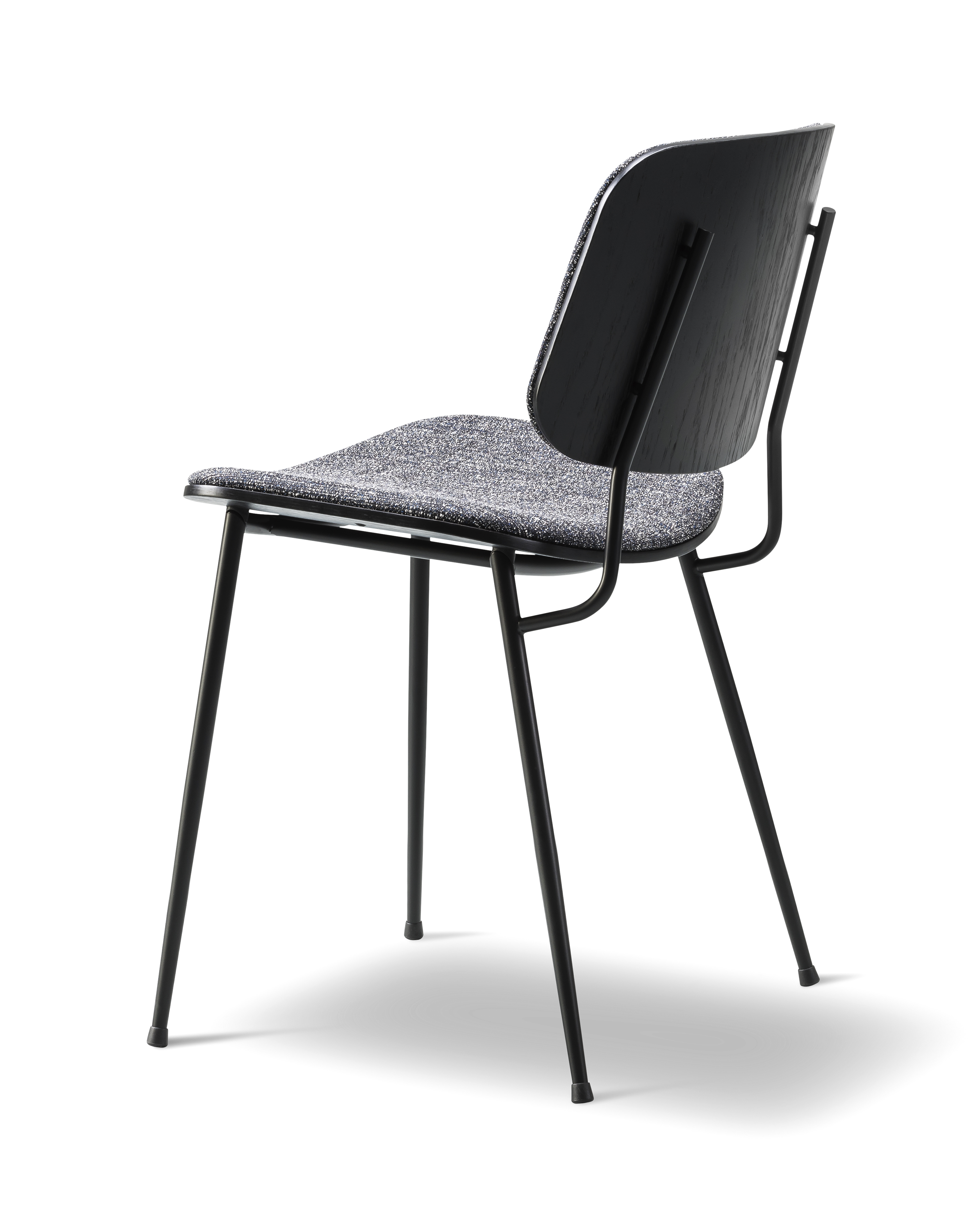 Søborg Base Metal Chair with upholstered front