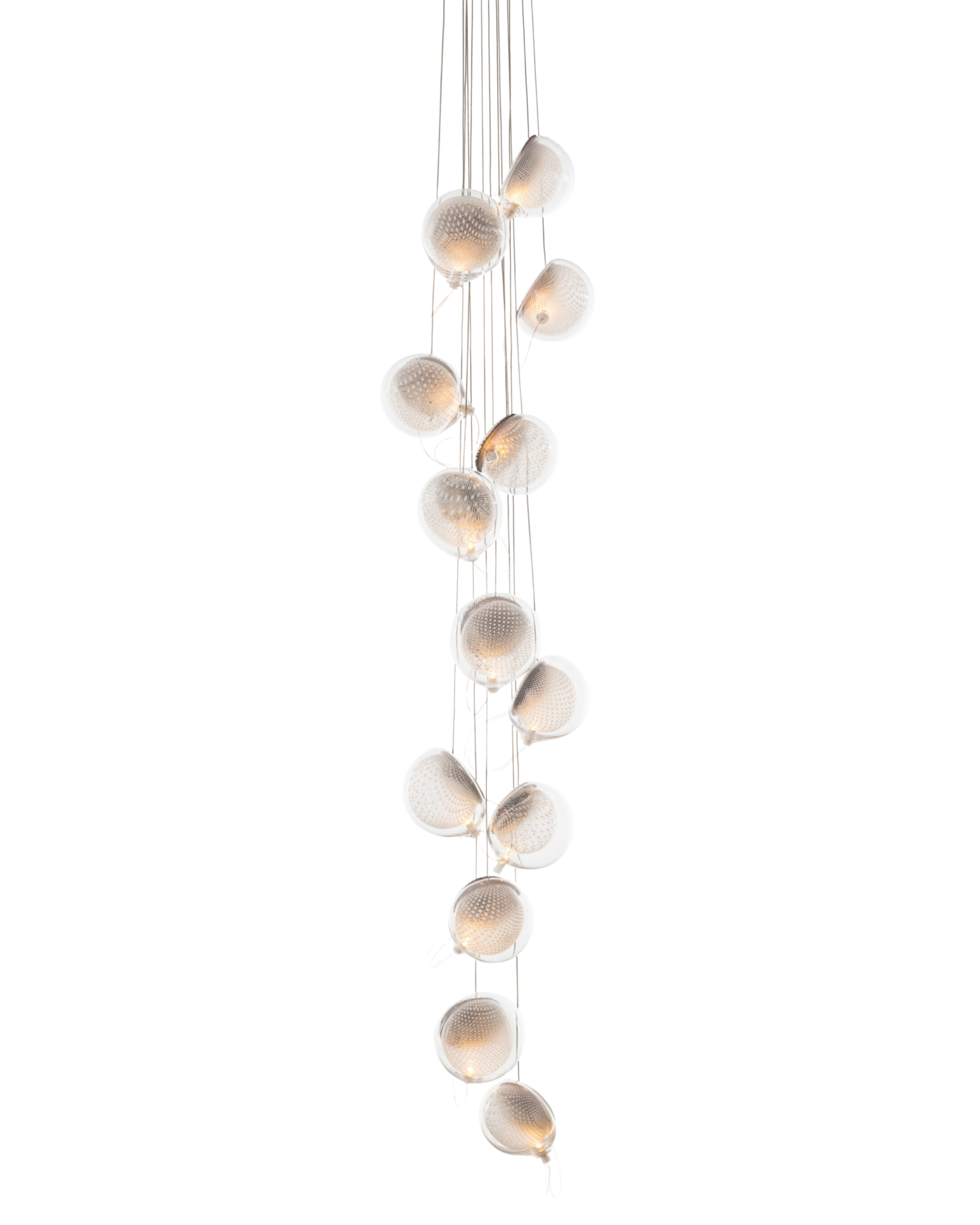 76.13 Cluster Column Ceiling Lamp | Clear