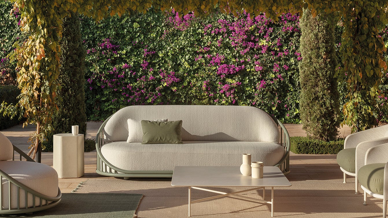 Cask 3-seater outdoor sofa