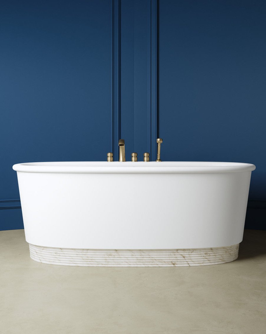 Holiday White Tec Plus freestanding bathtub