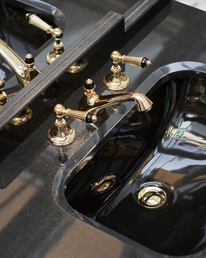 Black Diamond bathroom sink set