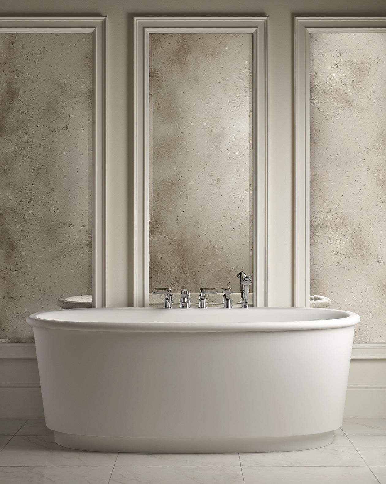 Holiday White Tec Plus freestanding bathtub