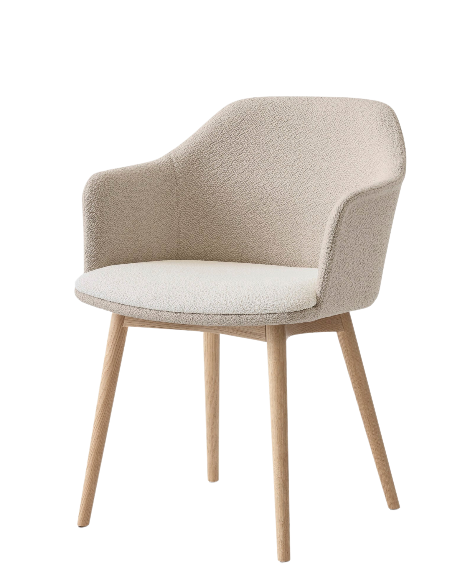 Rely HW80 dining chair upholstered in Karakorum 003 and seat in Karakorum 001