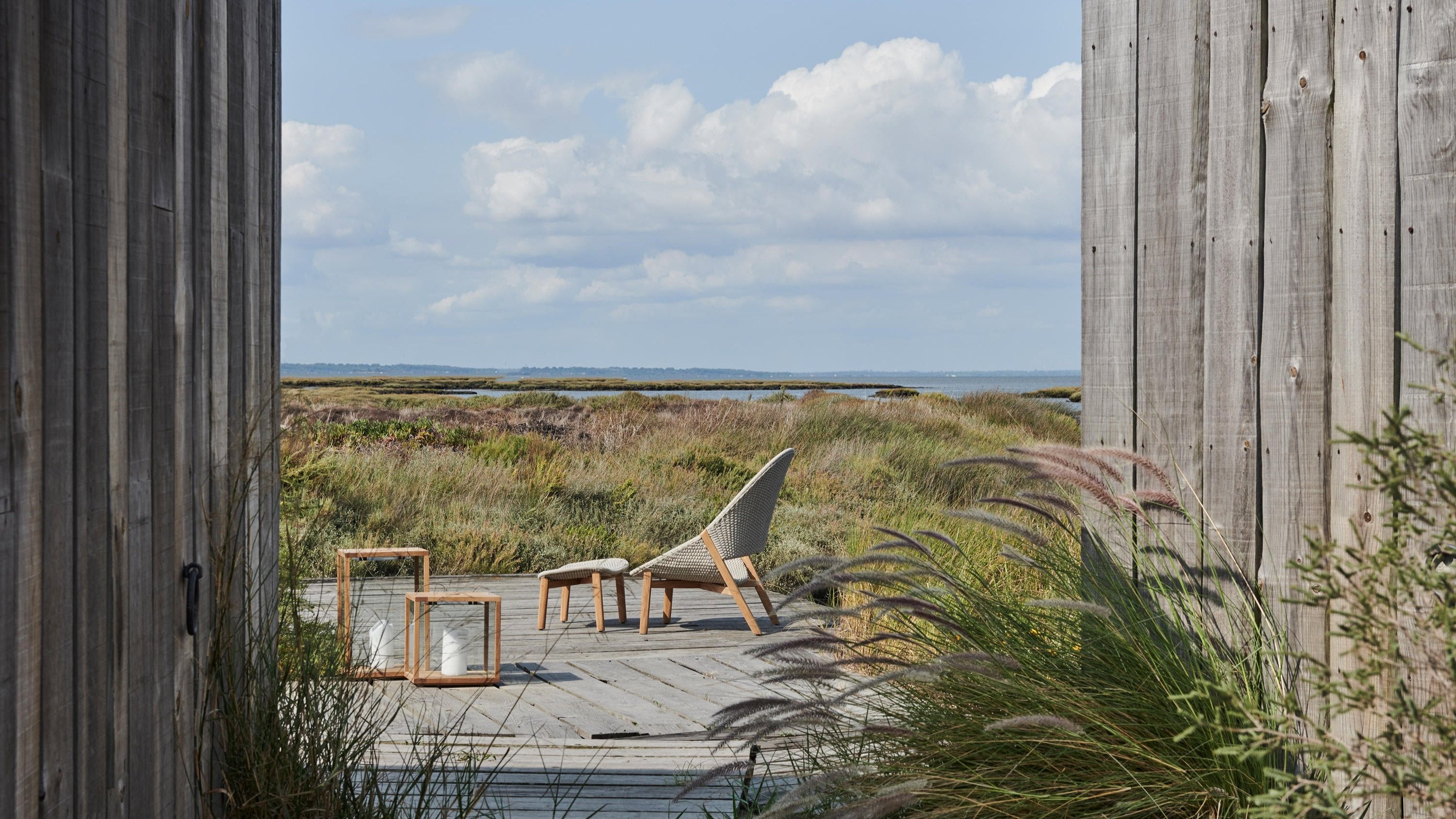 Sillón de exterior Elio con respaldo alto