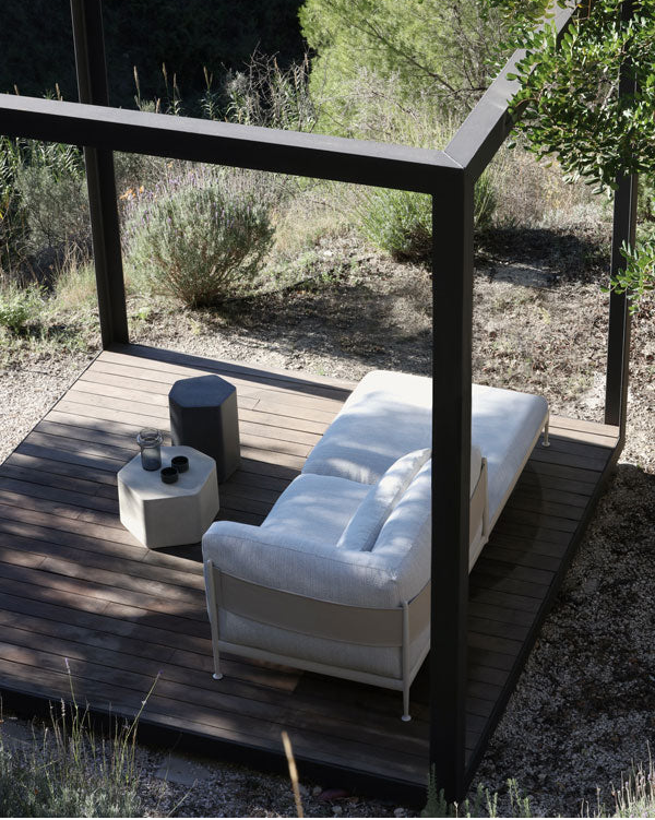 Obi outdoor sofa with left chaise longue module