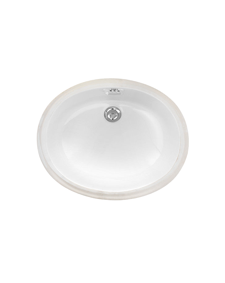 White 50 undermount washbasin