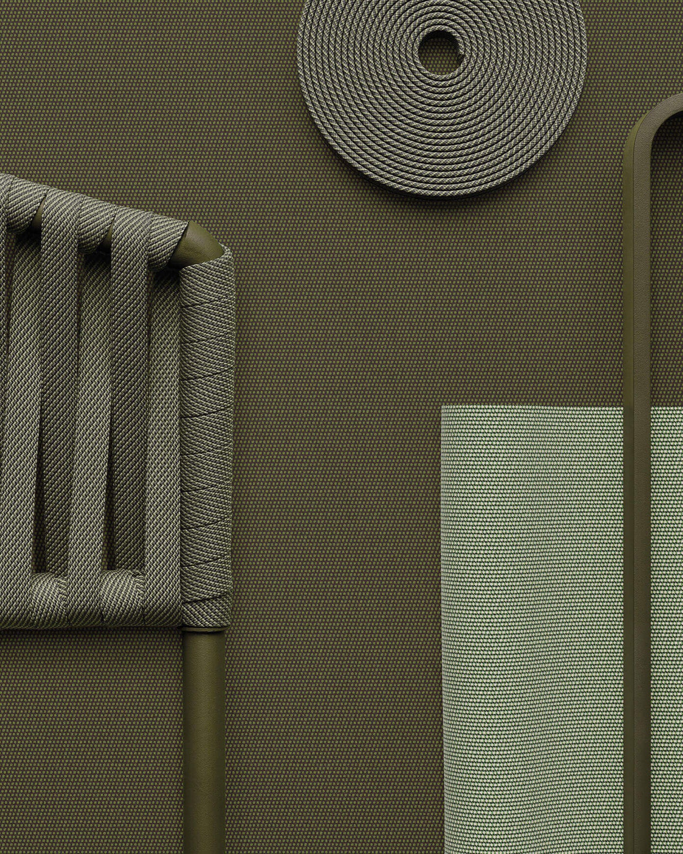 Bitta Bela Rope Dining Chair with Armrests | 10C Aluminum Base | Z10 Rope