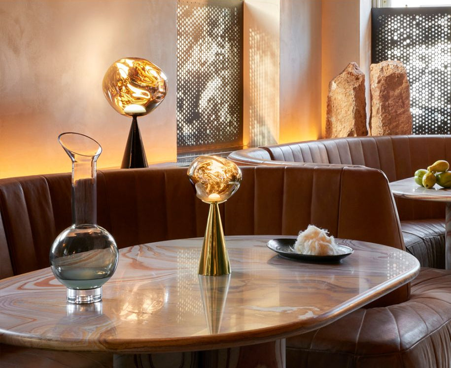 Lámpara de mesa Melt LED Oro