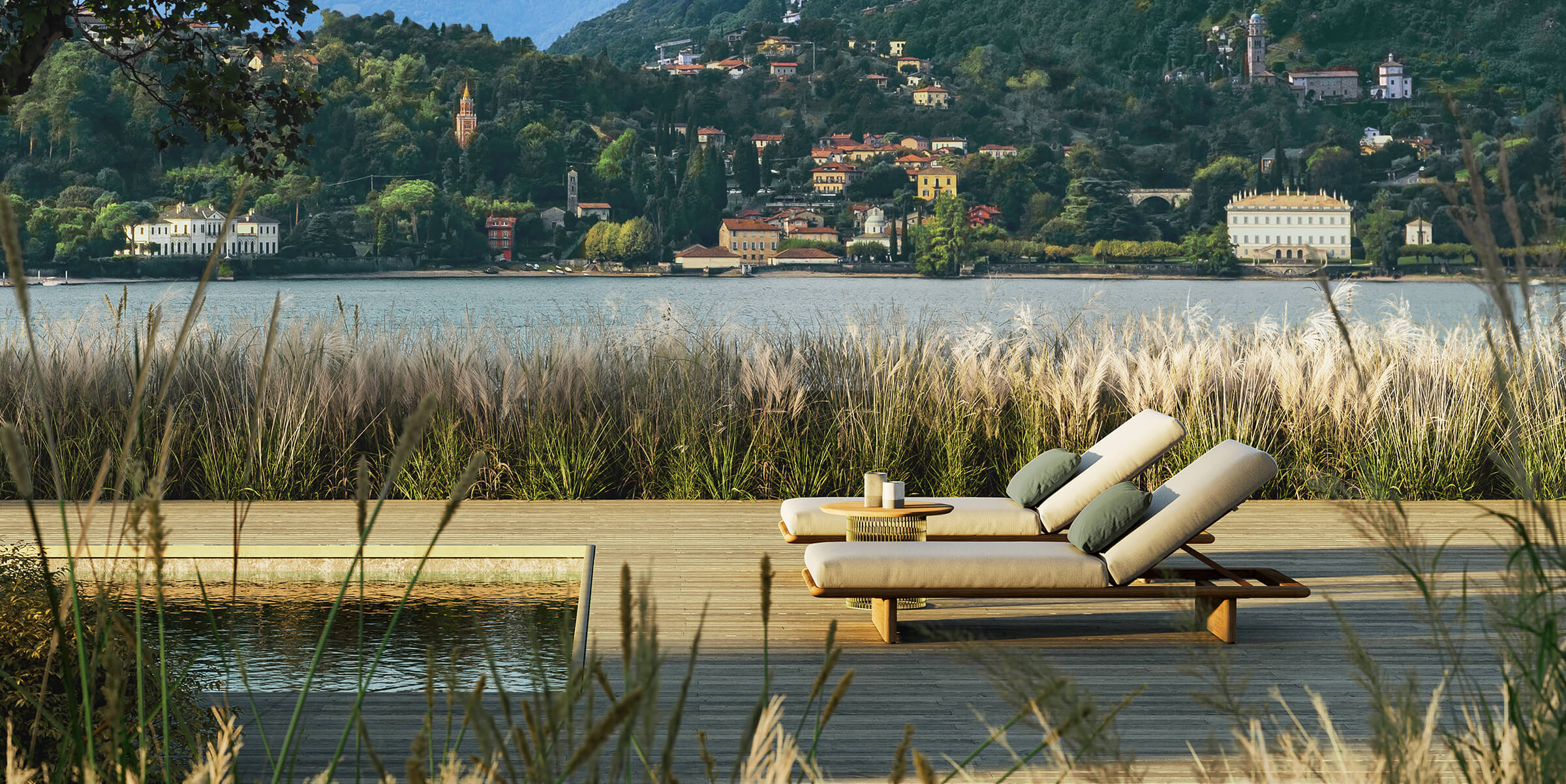 Mesh Outdoor Lounger | 03L Snowcap Terrain Elements