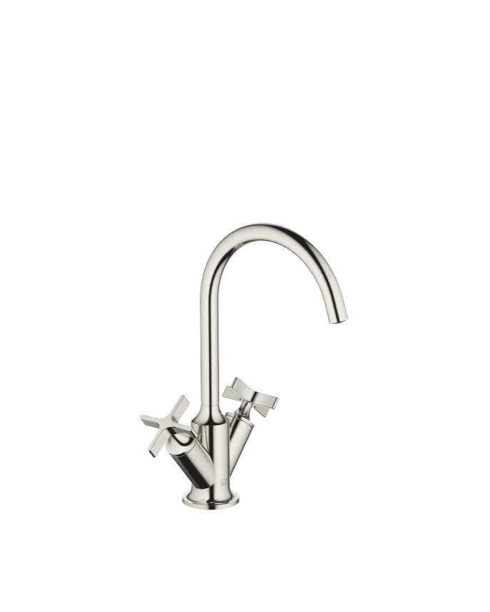 Grifo de lavabo con bimando y válvula automática VAIA