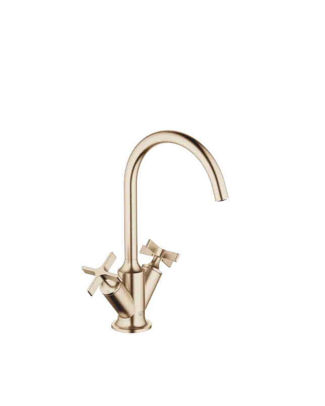 VAIA two-handle basin faucet with automatic valve