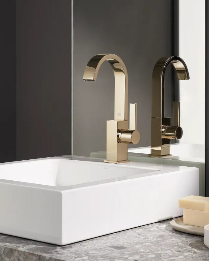 Grifo de lavabo con monomando de lavabo con válvula automática MEM