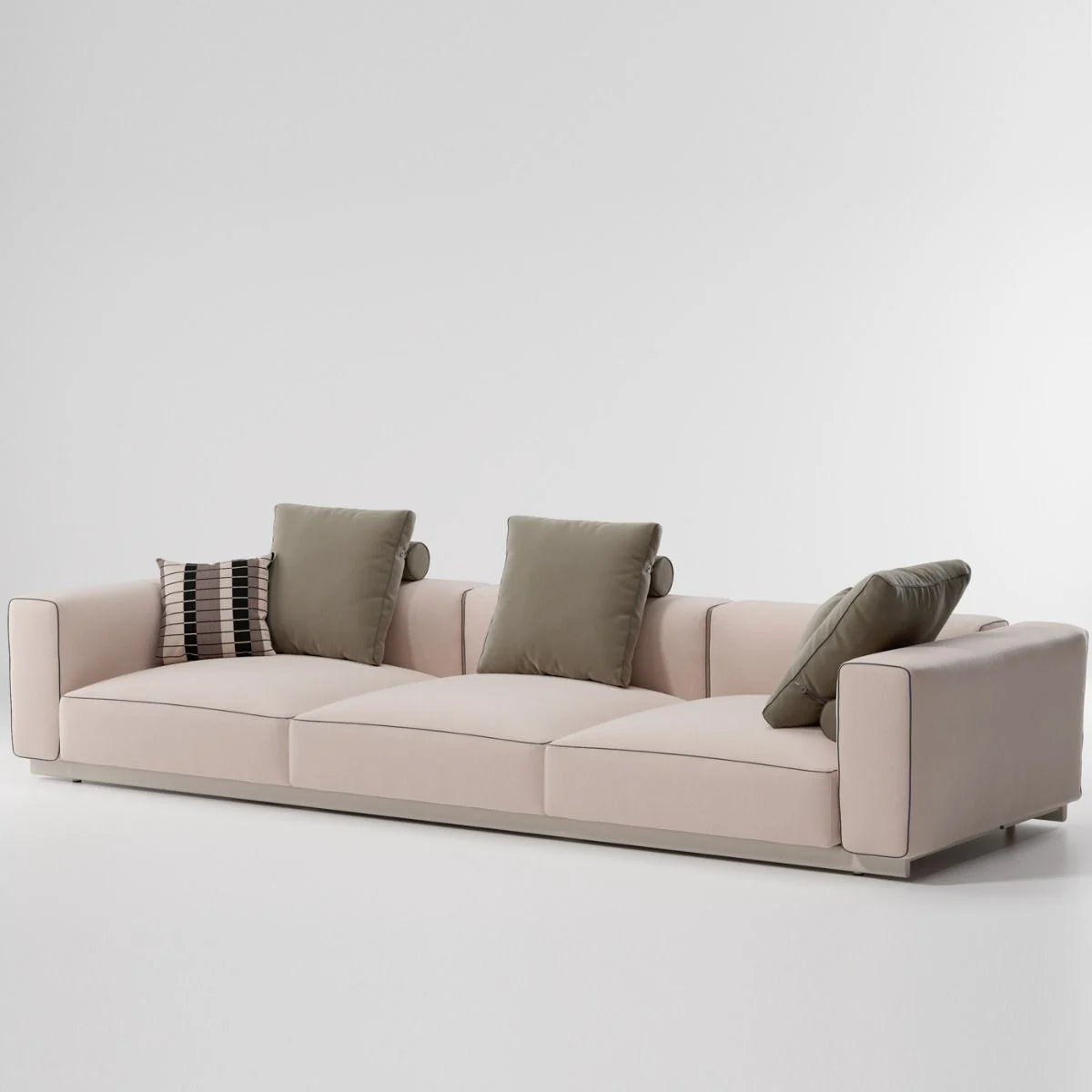 Sofá de 3 plazas XL Molo | Low leg L03 | Estructura aluminio 04C