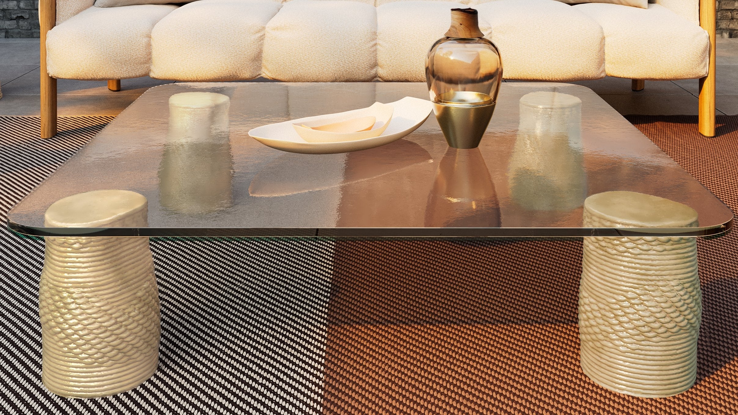 Mesa de centro Plumon 120x120 | 384 Bornite