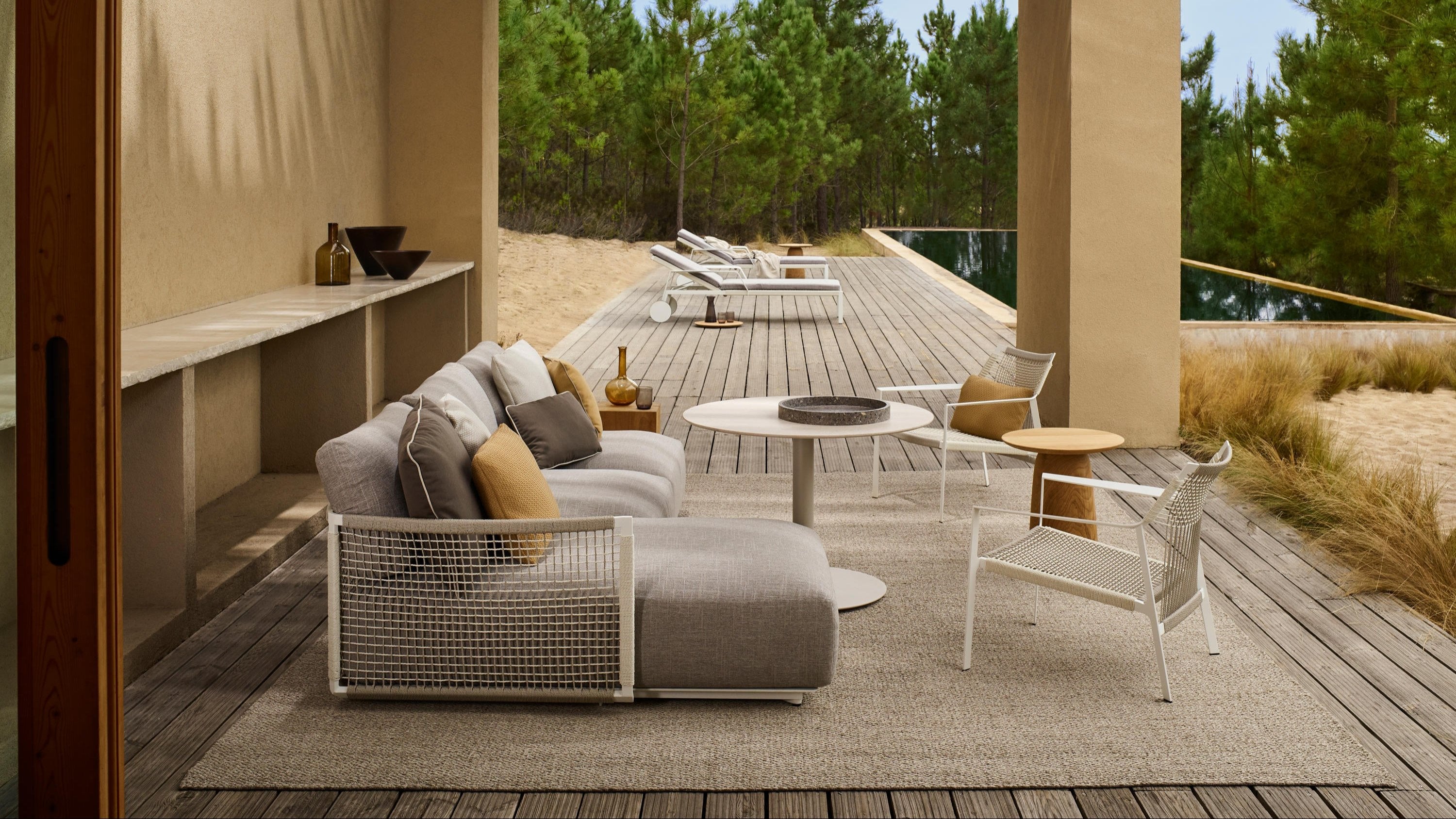 Meridienne Nodi outdoor sofa 