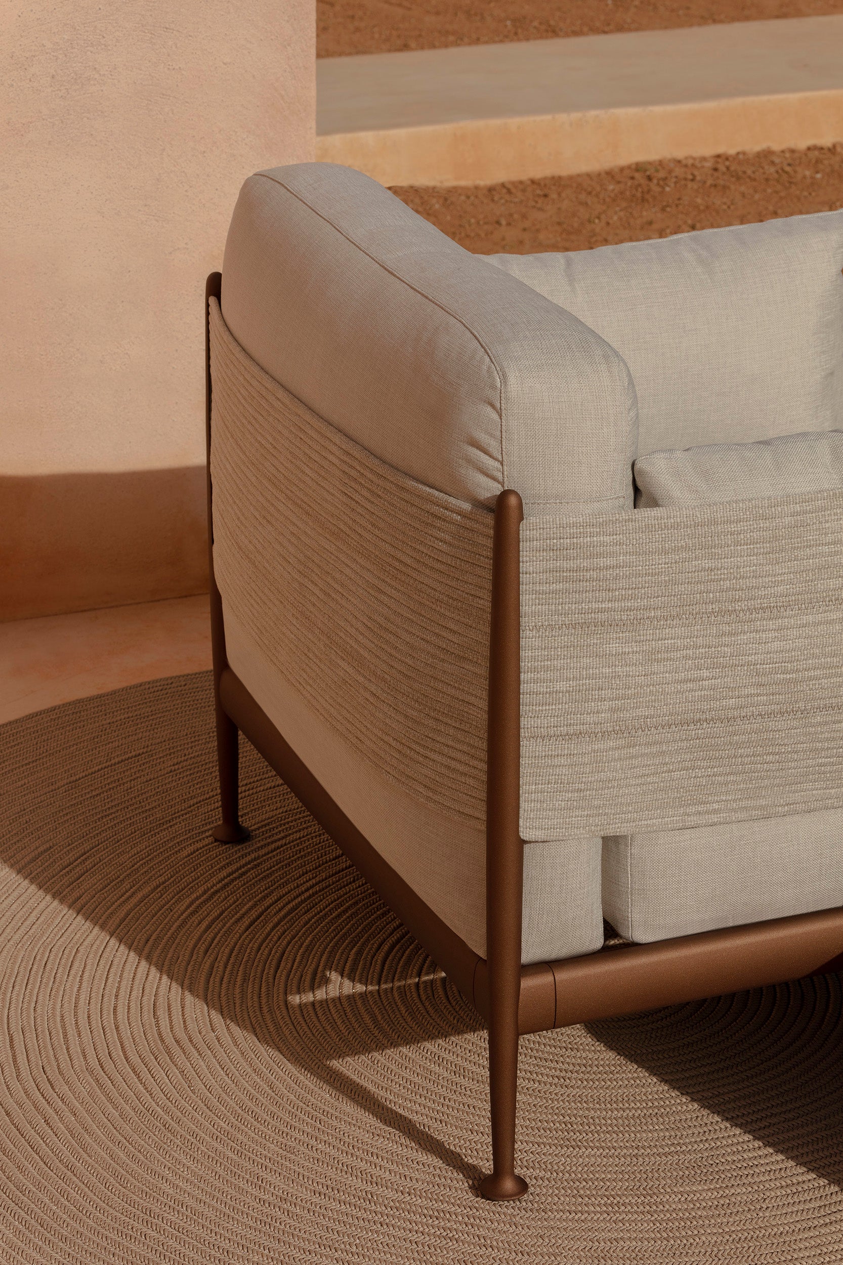 Sillón de exterior Obi con banda Premium