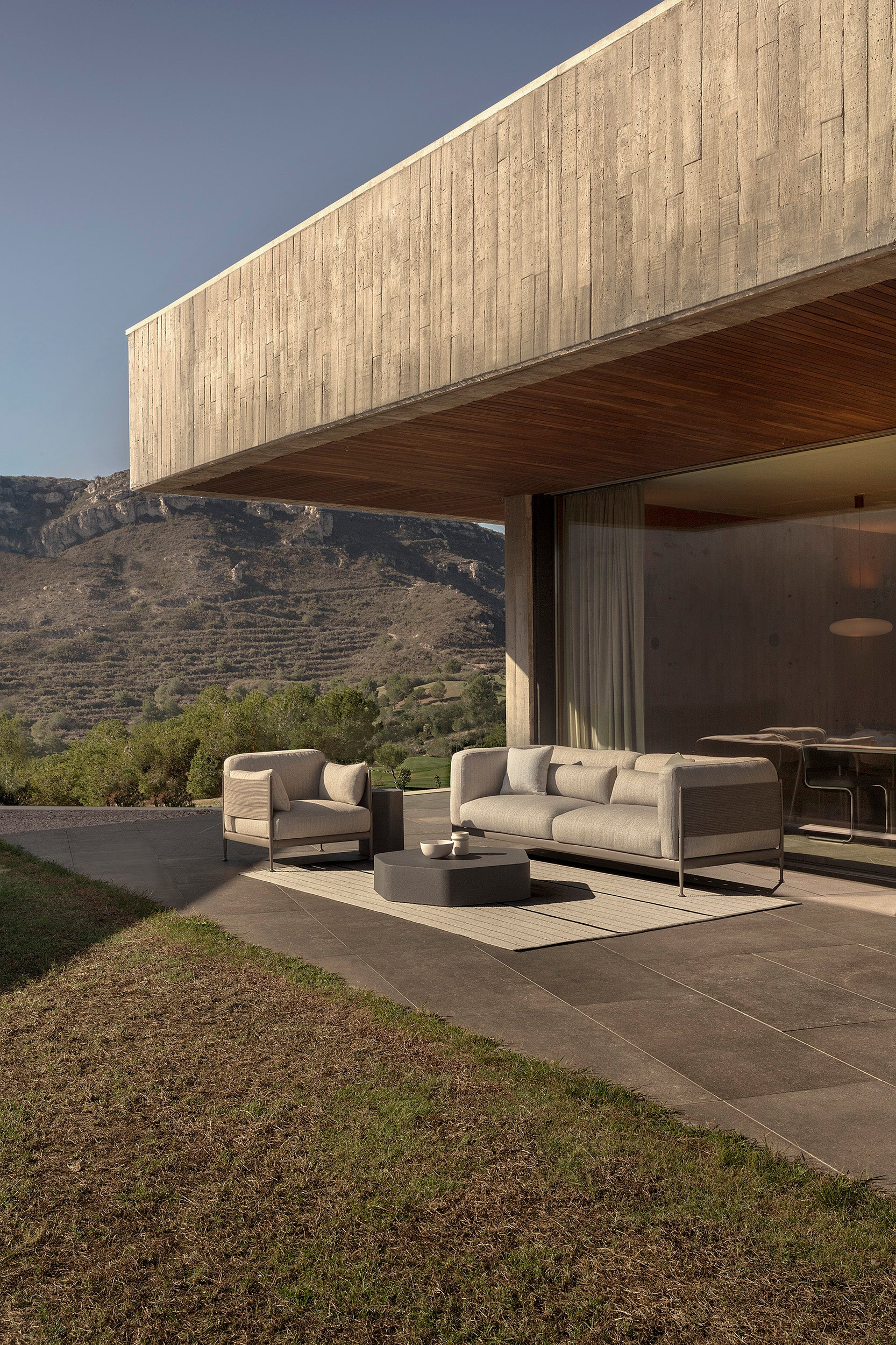 Obi outdoor sofa left side module