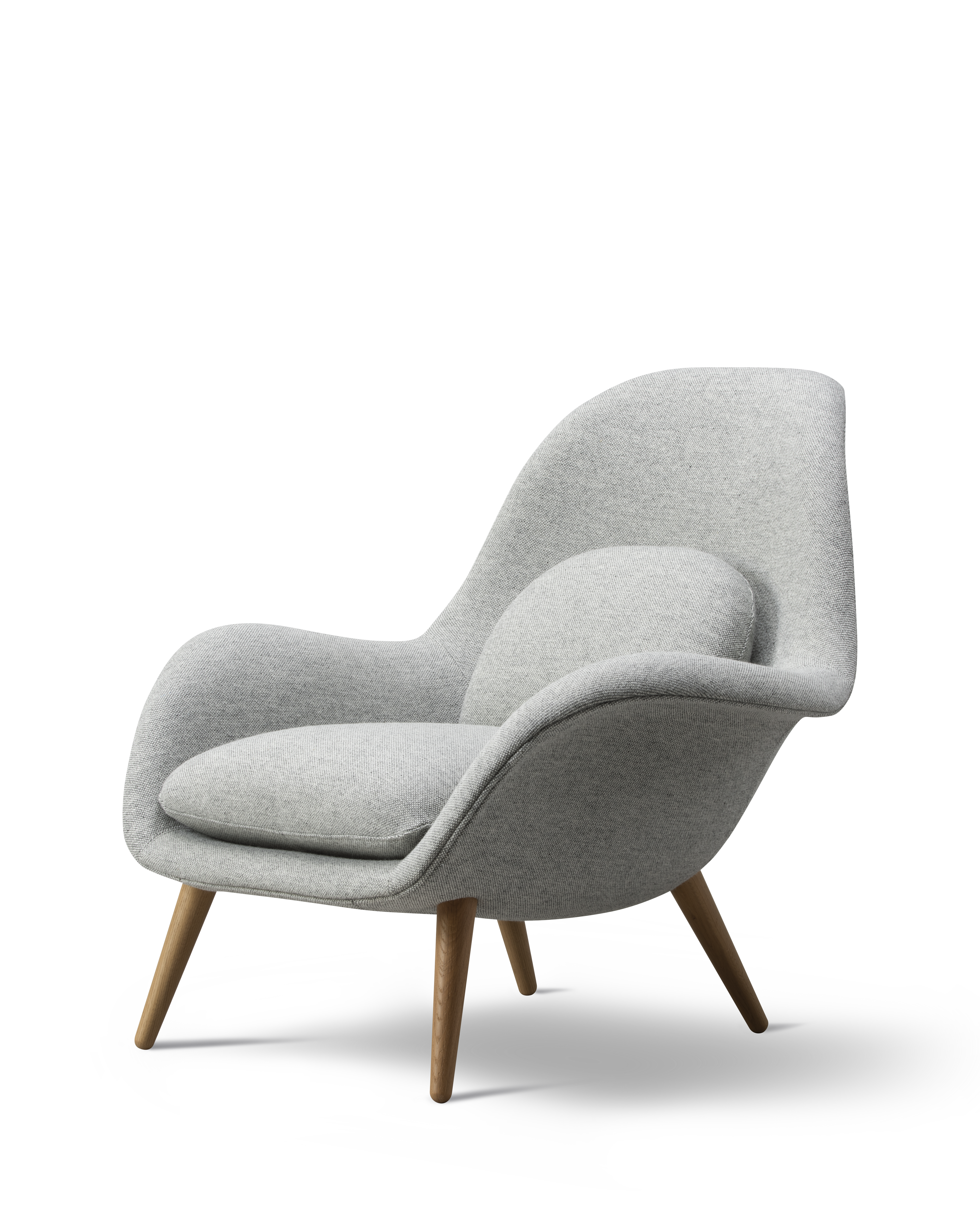 Sillón Swoon Lounge base de madera