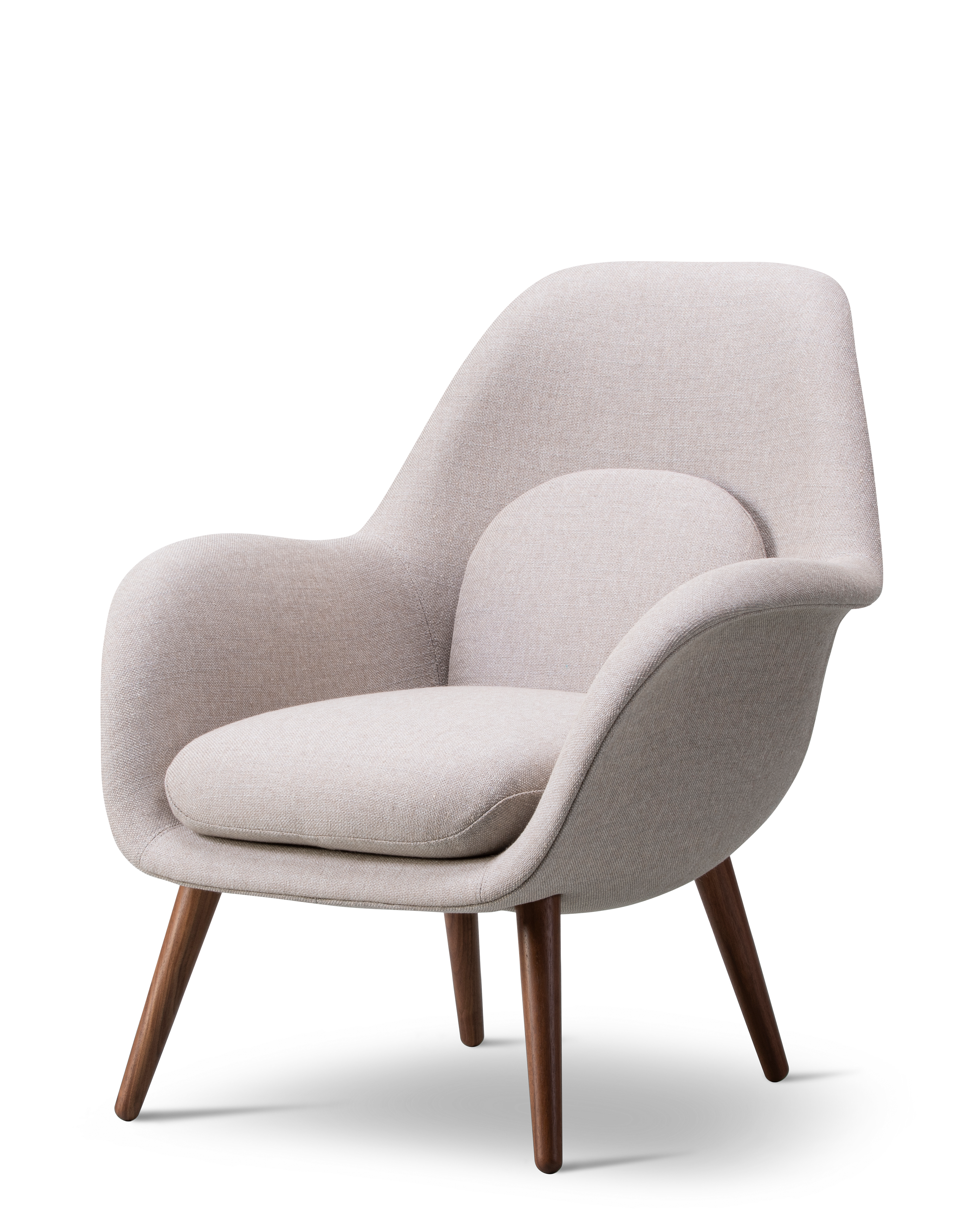 Swoon Petit armchair with wooden base