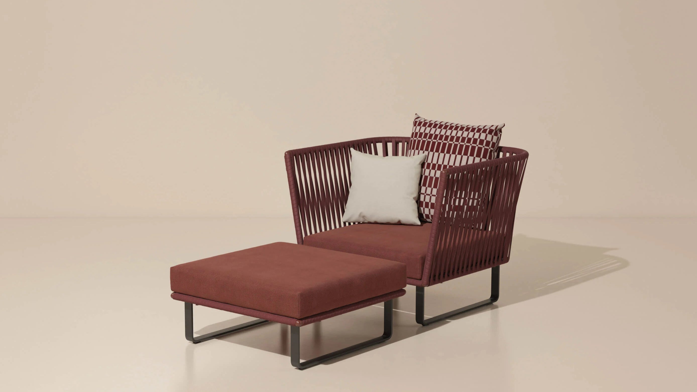 Taburete Bitta L | Estructura aluminio 01C