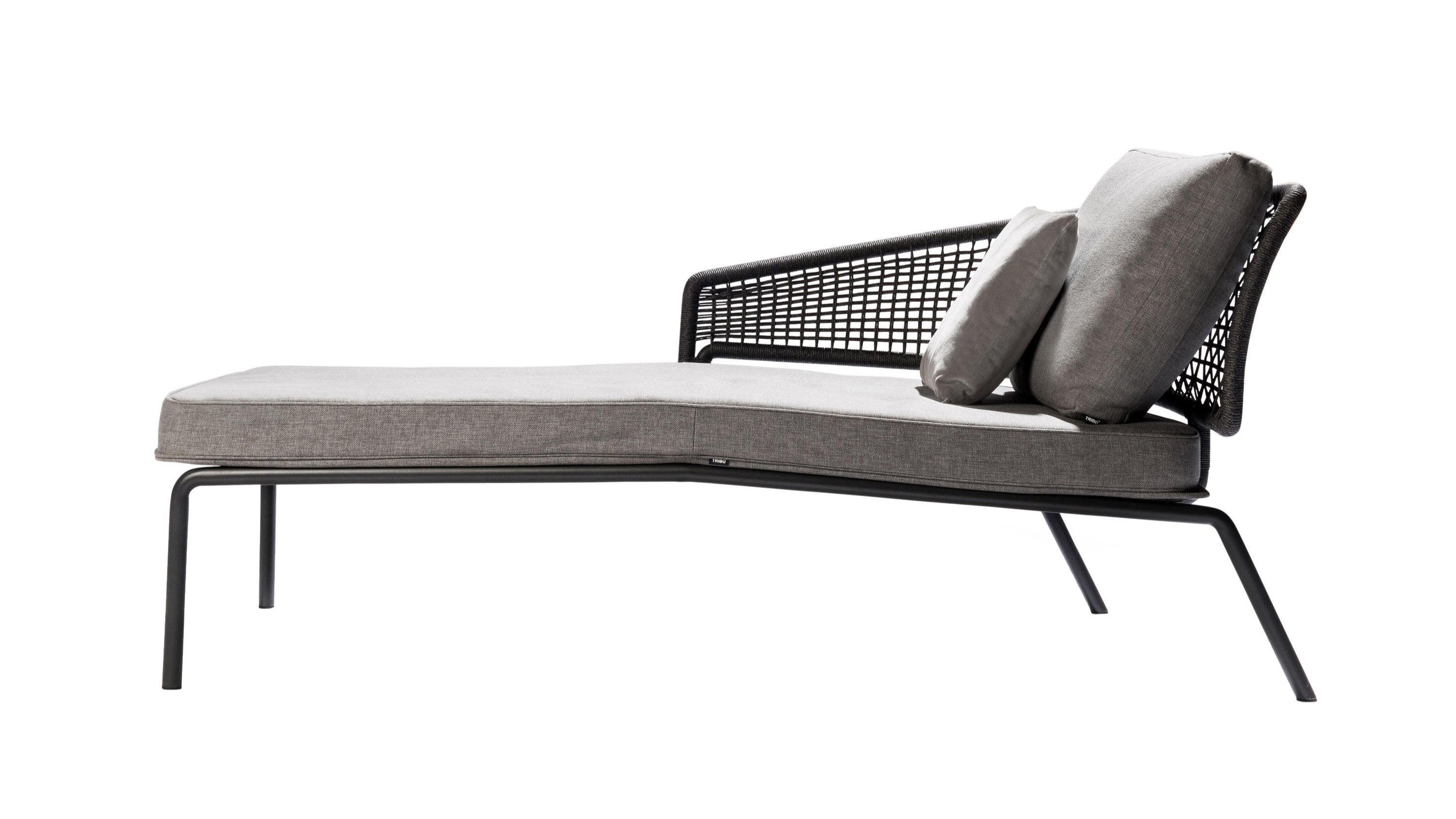 CTR Meridienne outdoor sun lounger with armrest on the right