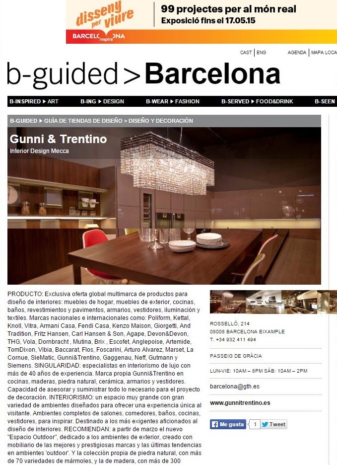 b-guided Barcelona online 2015, Gunni &amp; Trentino